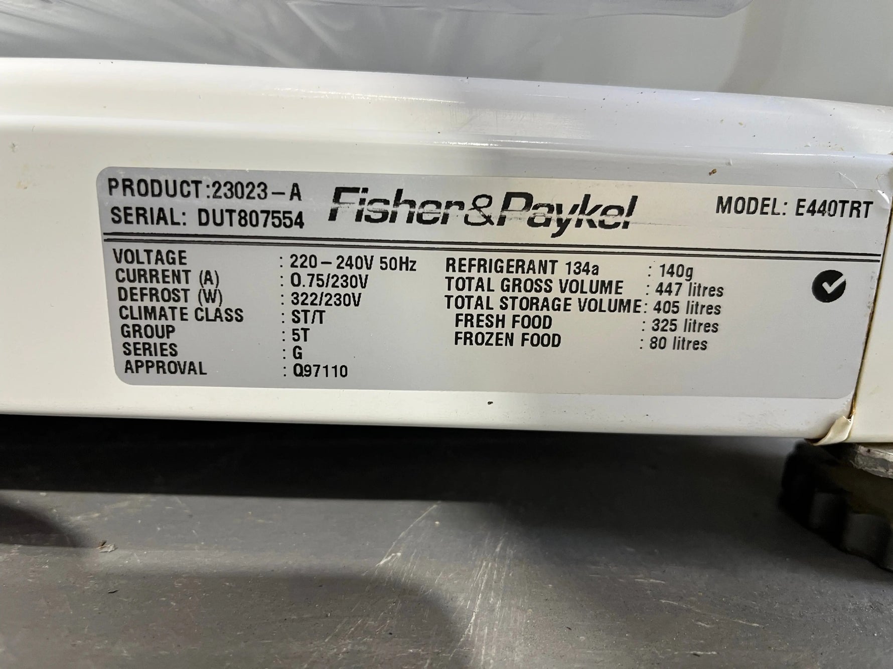 Refurbished fisher and paykel 447L fridge freezer | ALEXANDRIA