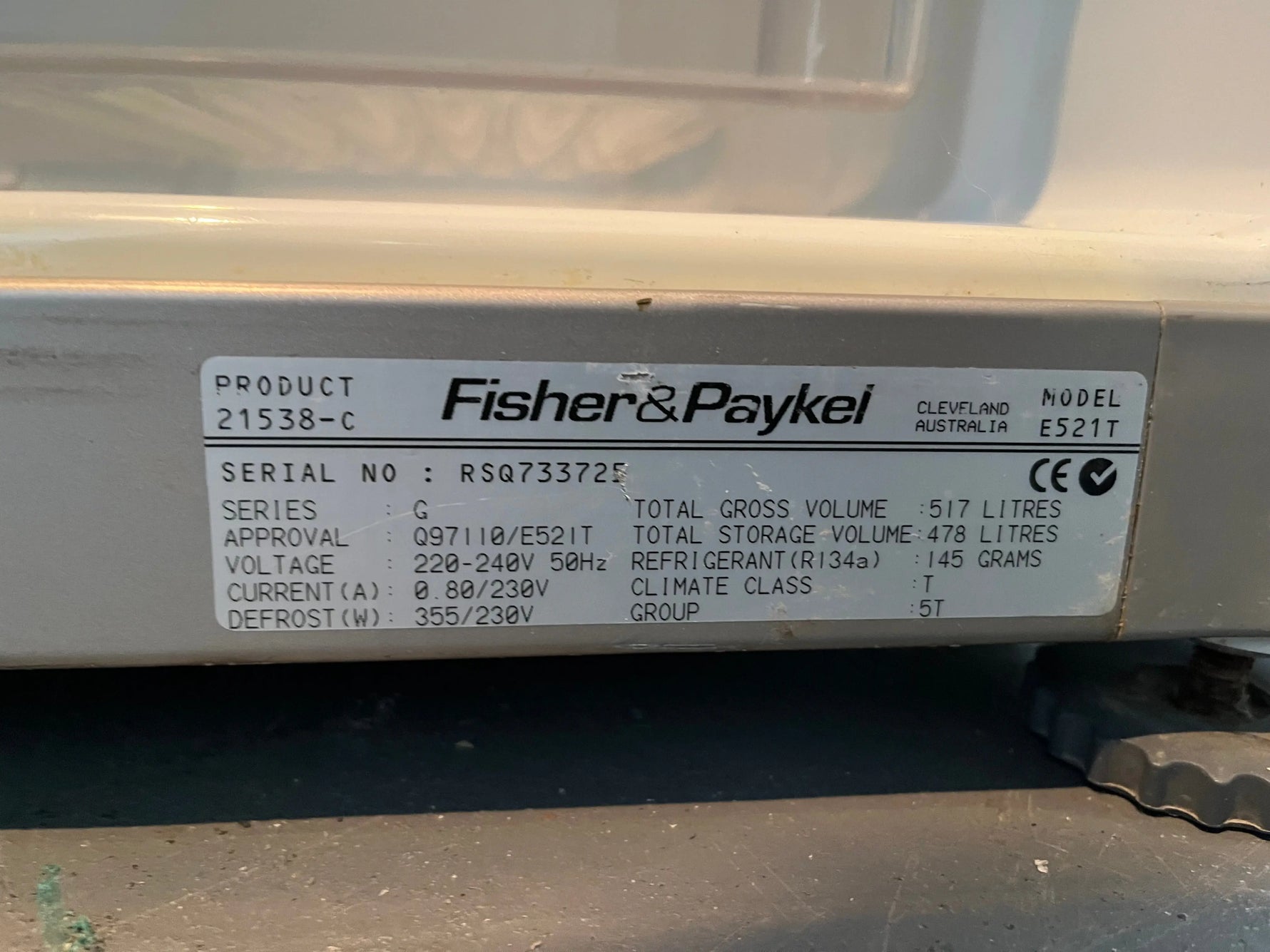 Refurbished fisher and paykel 517L fridge freezer | ALEXANDRIA