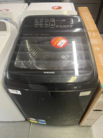 RefurbishedSamsung WA85N6750BV 8.5kg Top Load Washing Machine – 8.5 kg Activ DualWash™ Top Loader, 720 RPM, Black Stainless | ALEXANDRIA