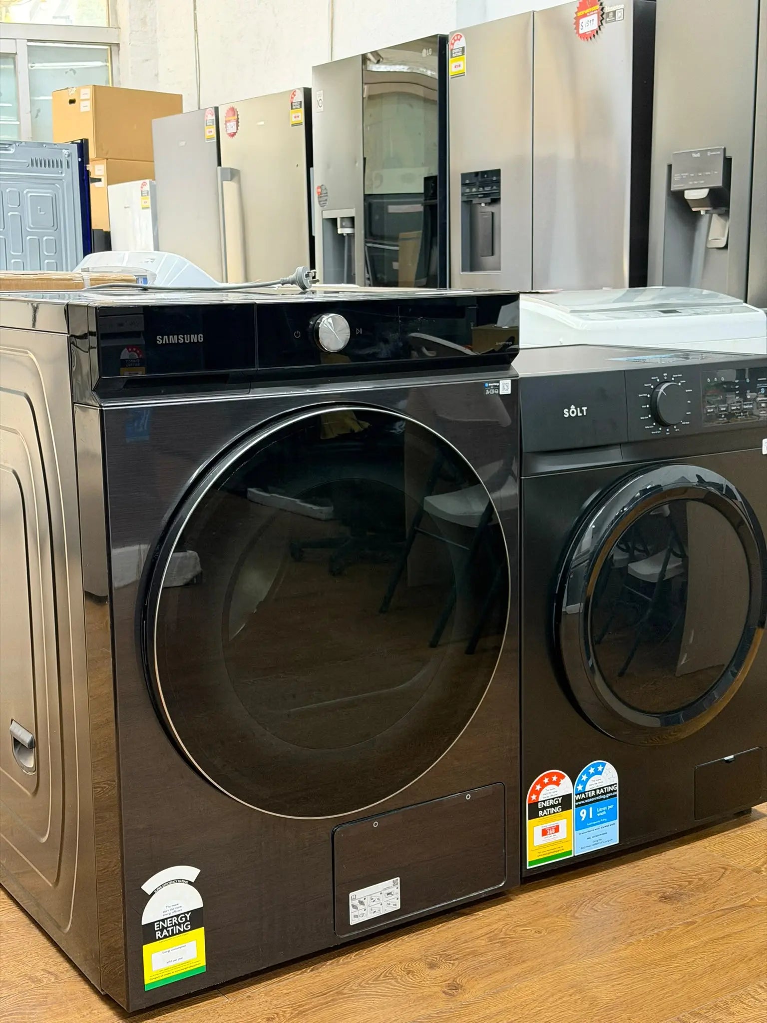 Samsung 10kg Heat Pump Dryer + Solt 9kg Washer Combo – Factory Seconds