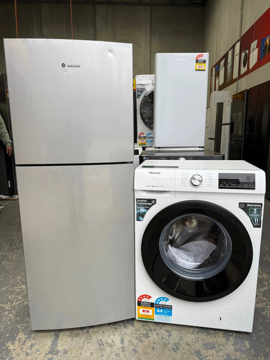 Westinghouse 230L Top-Mount Fridge and Hisense 7.5kg Front Load Washer | MELBOURNE