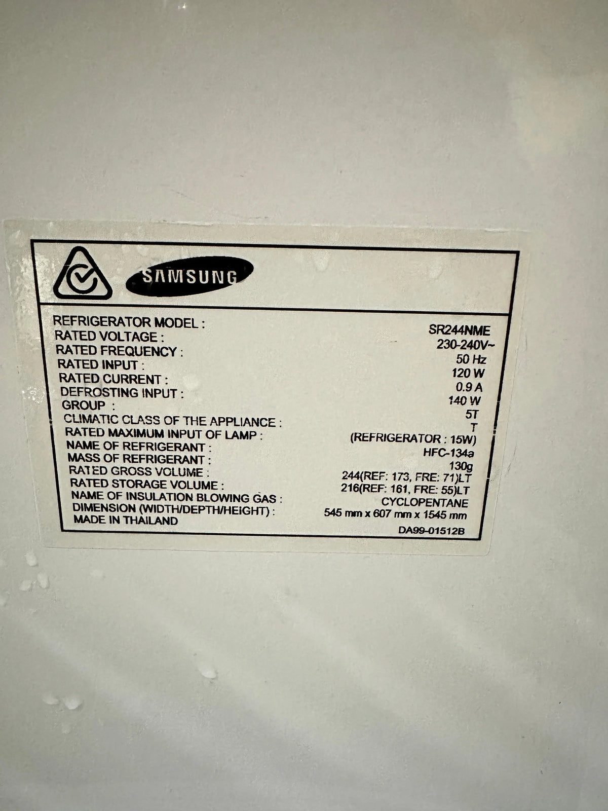 Samsung 244L Top Mount Refrigerator – Refurbished | ADELAIDE