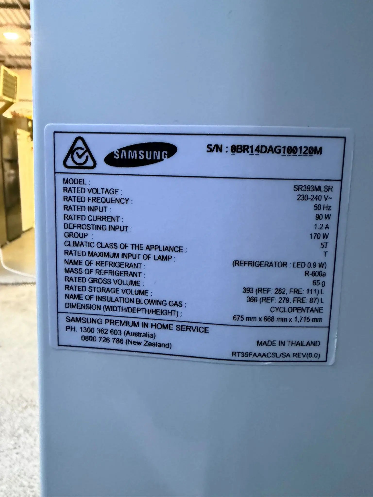 Samsung 393L Top Mount Fridge Freezer – Refurbished | SR393MLSR | BRISBANE
