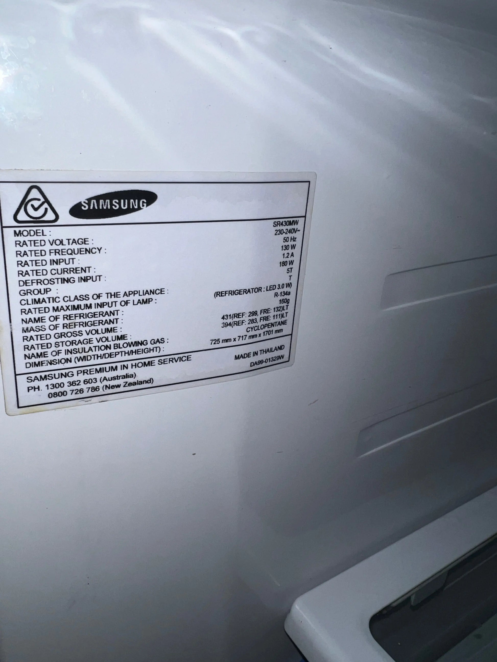 Samsung 431 litres fridge freezer | ADELAIDE