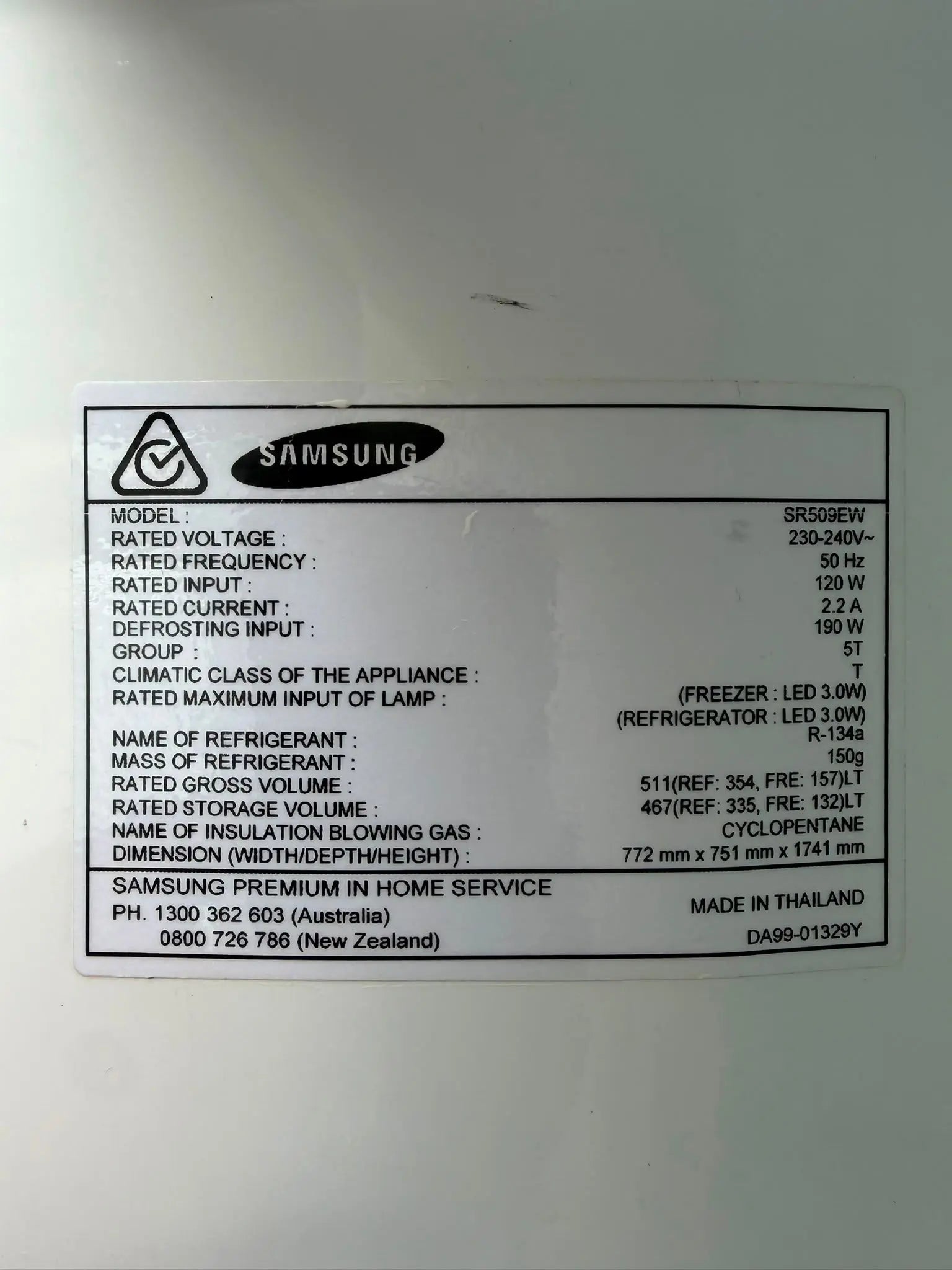 Samsung 511L Fridge Freezer – Refurbished