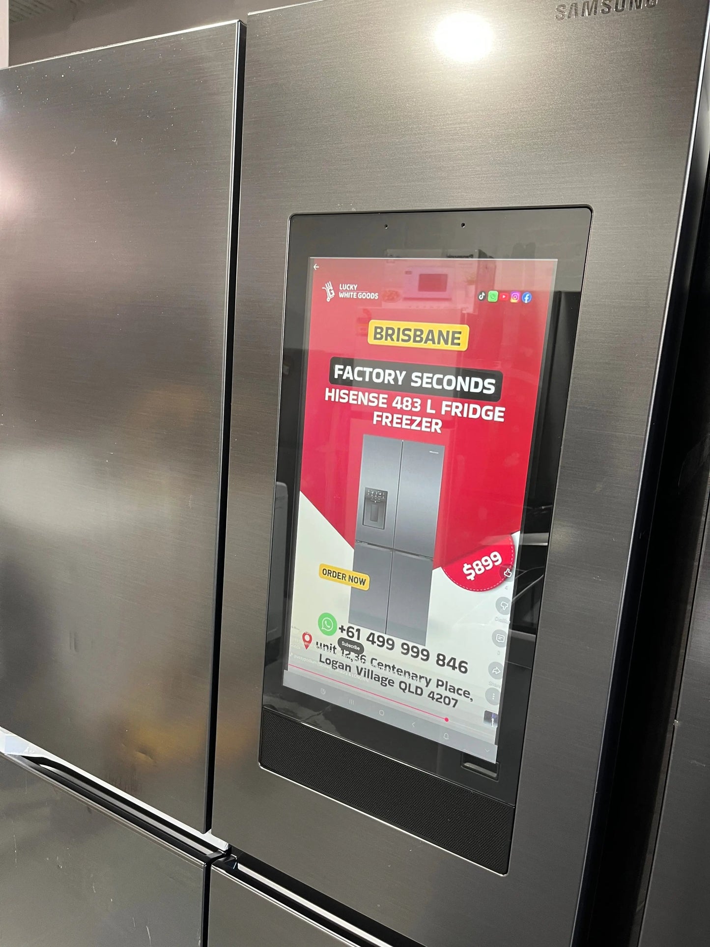 Samsung 636L AI Family Hub French Door Fridge srf9400bfh | ALEXANDRIA