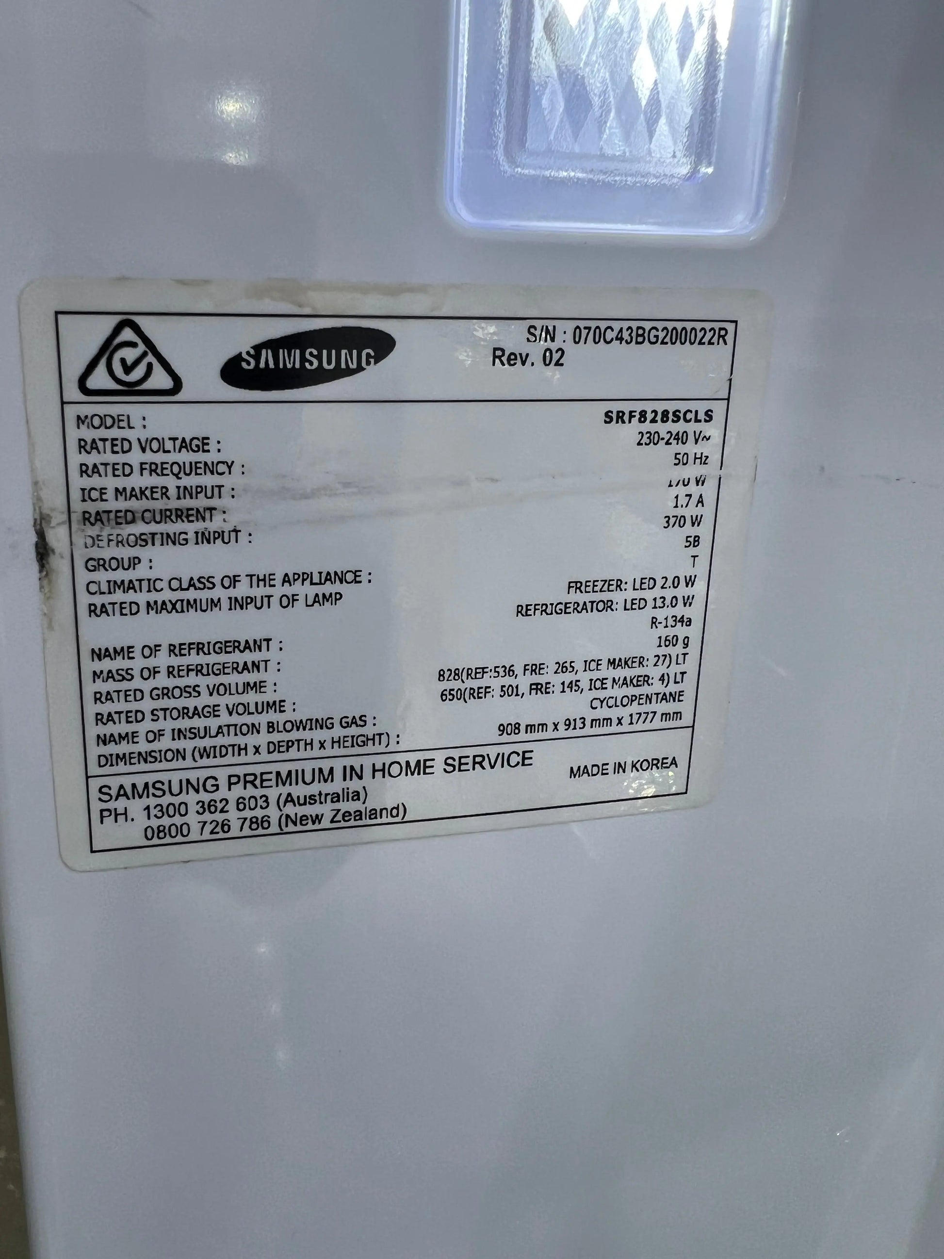 Samsung 650 litres fridge freezer | ADELAIDE