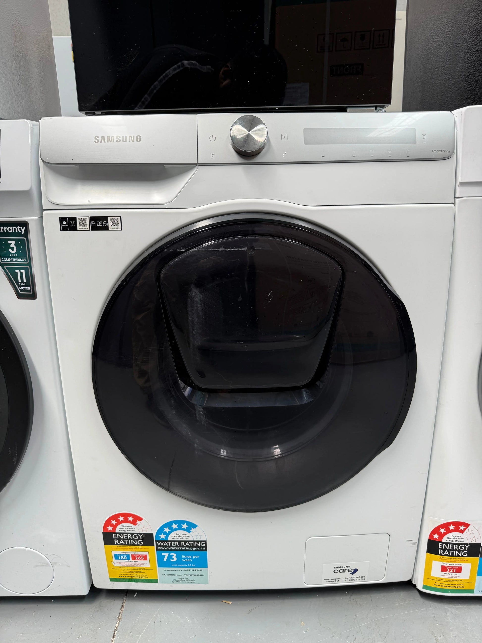 Samsung 8.5 kg Front Load Washing Machine – Refurbished | WW85T984DSH | MELBOURNE