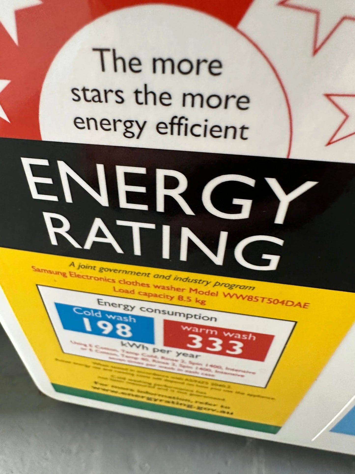 Samsung 8.5 kg front loader model WW85T504Dae | SYDNEY