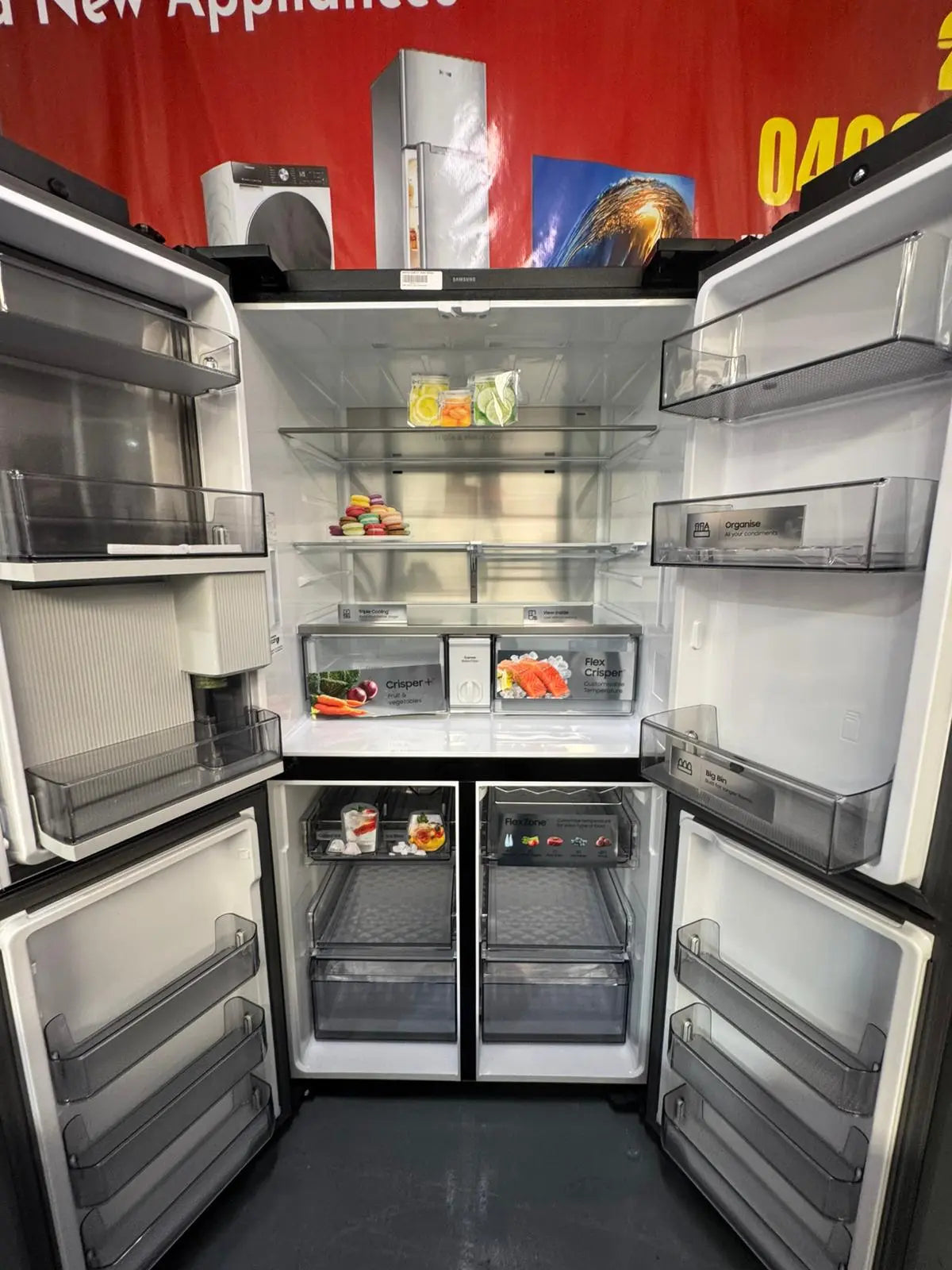 Samsung 810L Family Hub French Door Refrigerator – Matte Black (SRF9700BFH) | SYDNEY