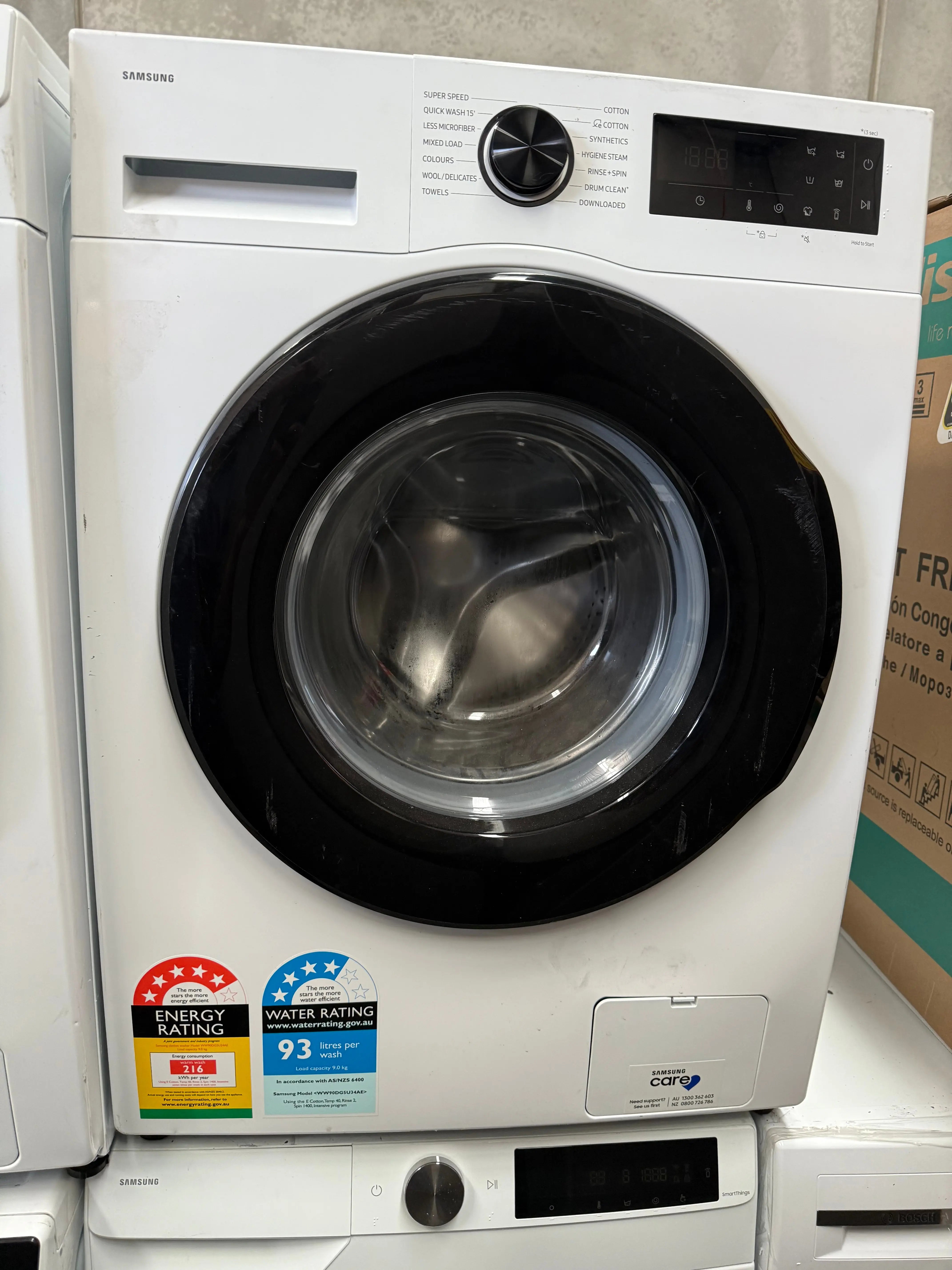 Samsung 9kg Front Load Washing Machine – Refurbished | WW90DGSU34AE | MELBOURNE