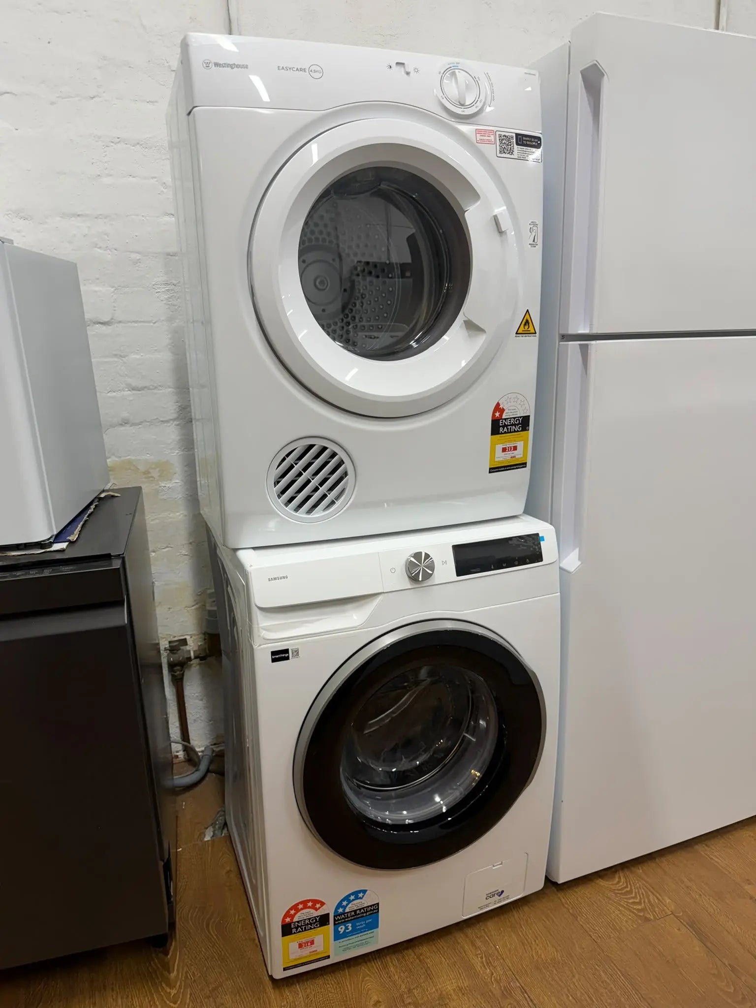 Samsung 9kg Smart Washer + Westinghouse 4.5kg Dryer – Factory Second Combo | RESERVOIR