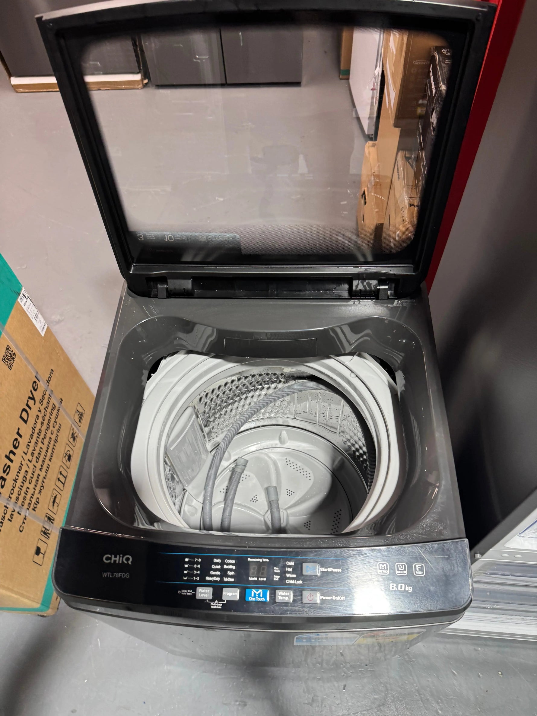 Samsung Bespoke 339L Modular Bottom Mount Fridge SRLX4100N and CHIQ 8kg Top Loader Washing Machine | SYDNEY