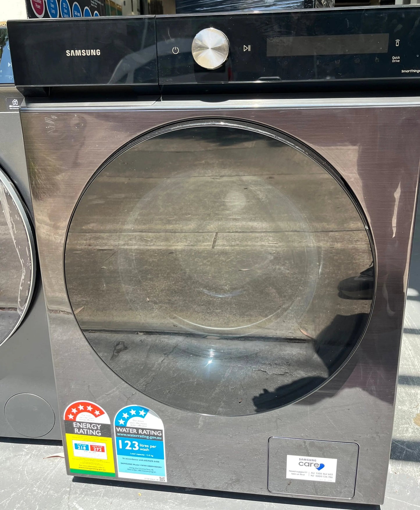 Samsung Bespoke AI 12kg Black Front Load Washing Machine WW12BB944DGB | ALEXANDRIA