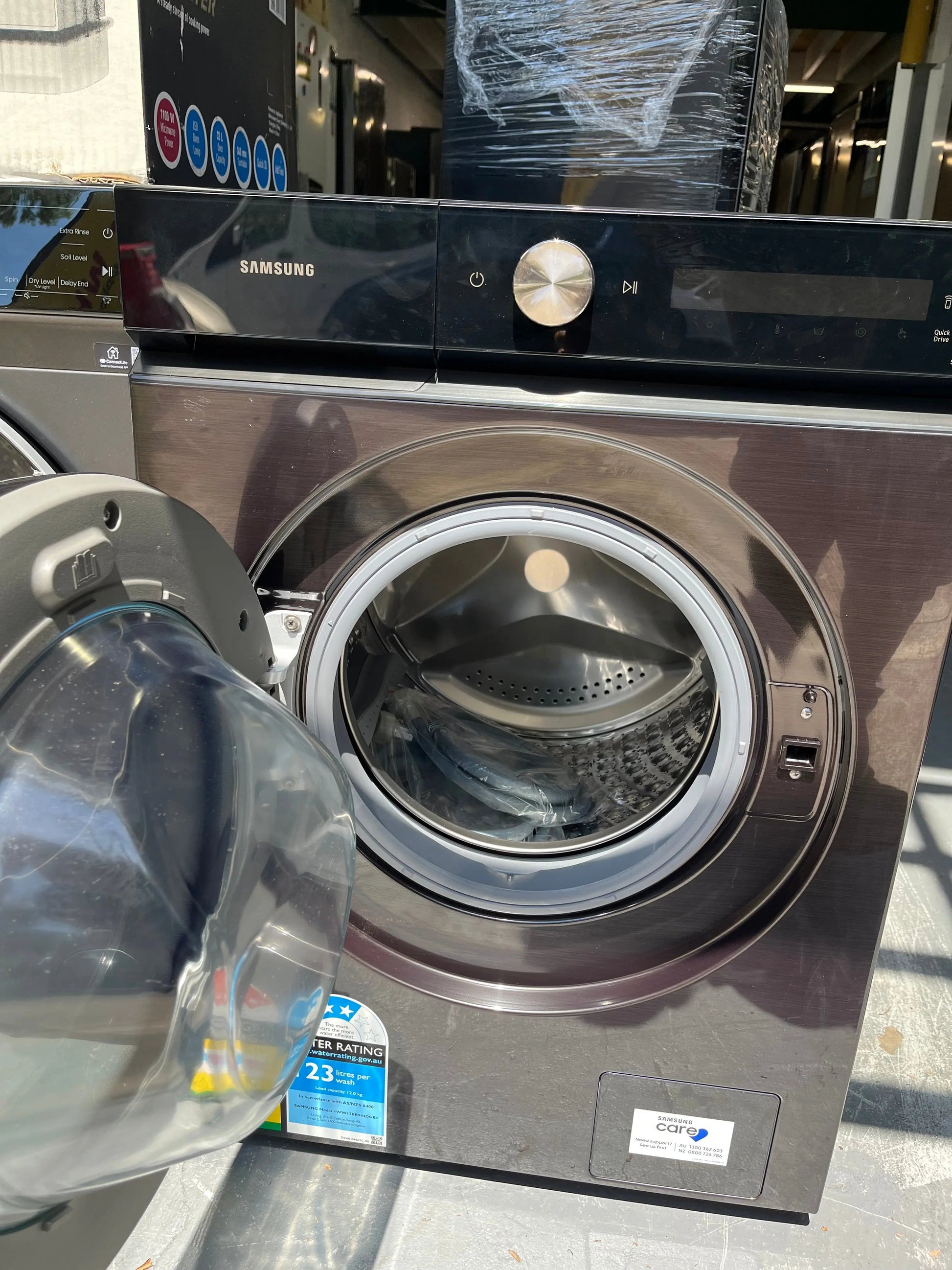 Samsung Bespoke AI 12kg Black Front Load Washing Machine WW12BB944DGB | ALEXANDRIA