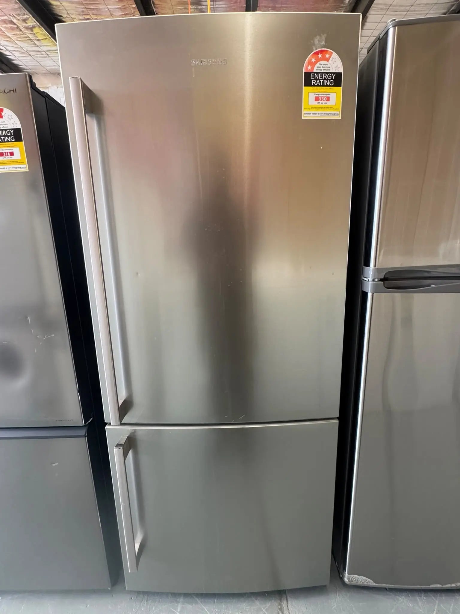Samsung SRL458ELS 458L Bottom Mount Fridge Freezer – Refurbished | ALEXANDRIA