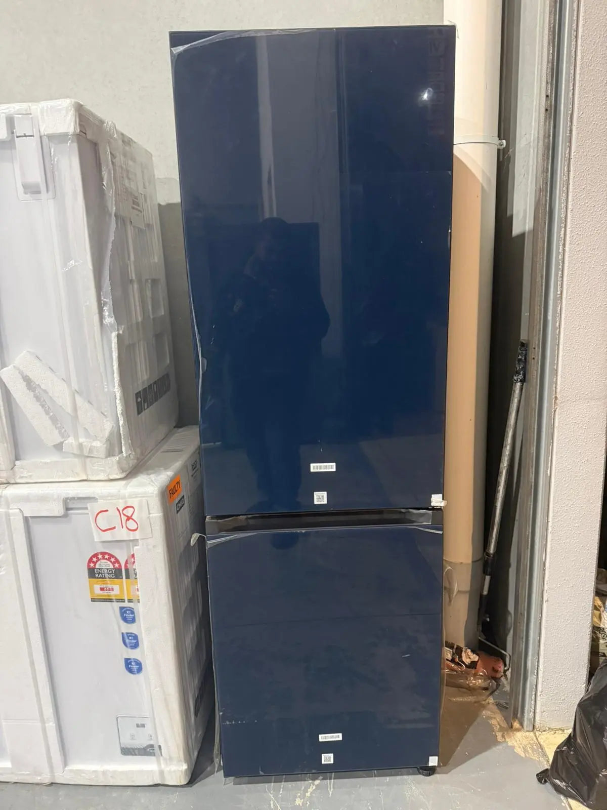 Samsung SRLX4100N 339L Bottom Mount Refrigerator Freezer – Factory seconds (Frost Free, Inverter, SpaceMax Style) | MELBOURNE