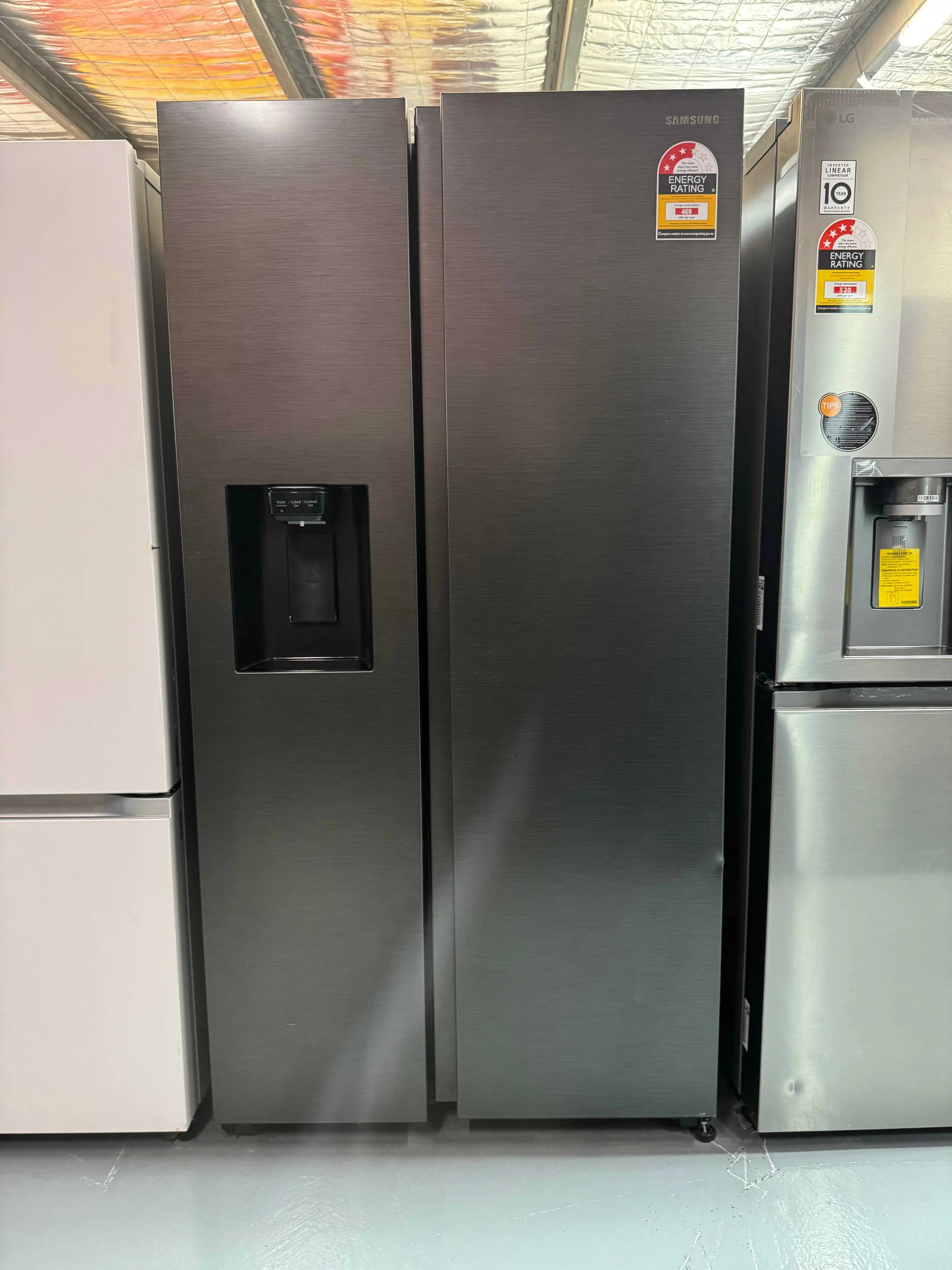 Samsung SRS673DMB 635L Side by Side Fridge (Matte Black) | SYDNEY