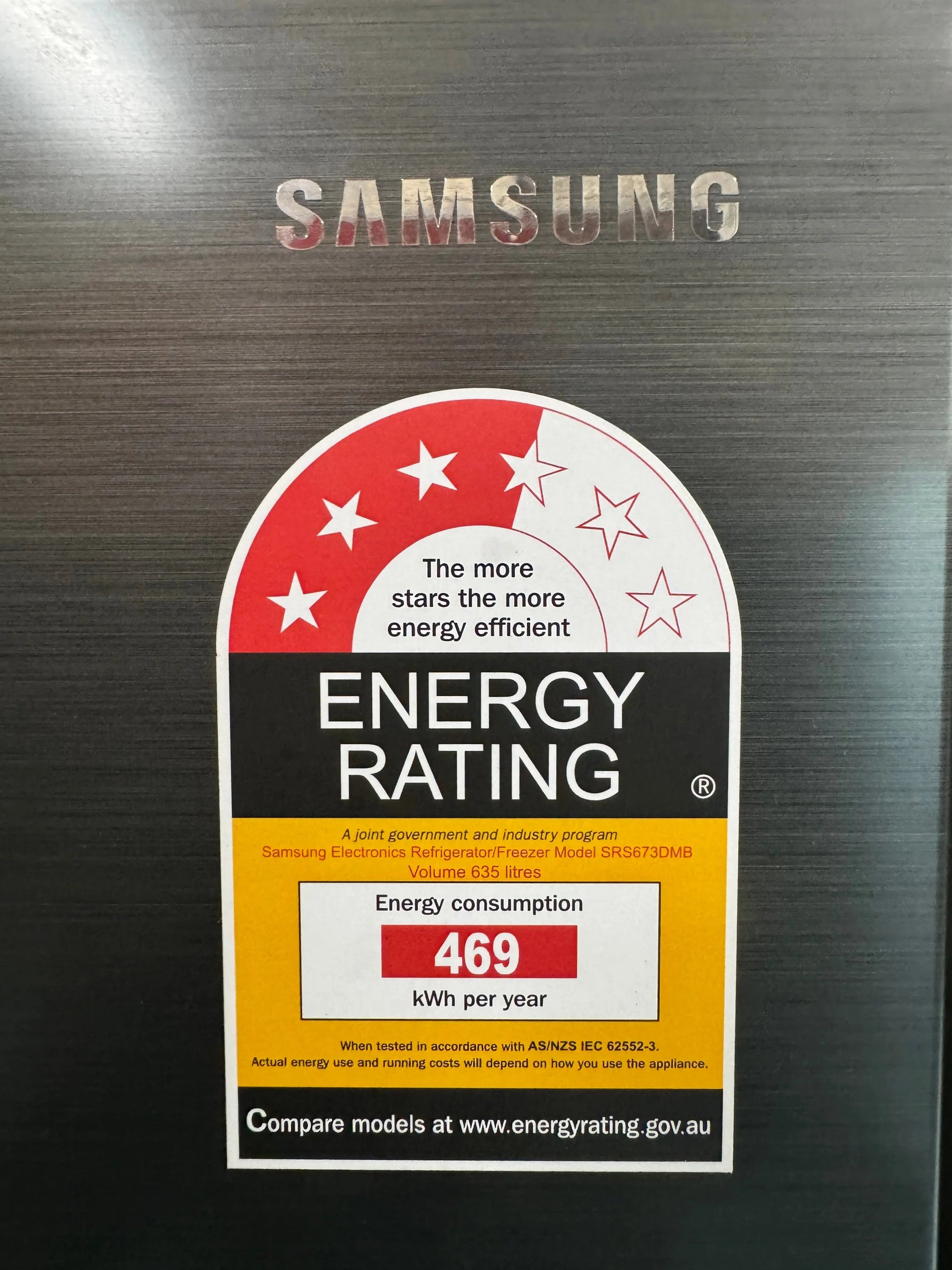 Samsung SRS673DMB 635L Side by Side Fridge (Matte Black) | SYDNEY