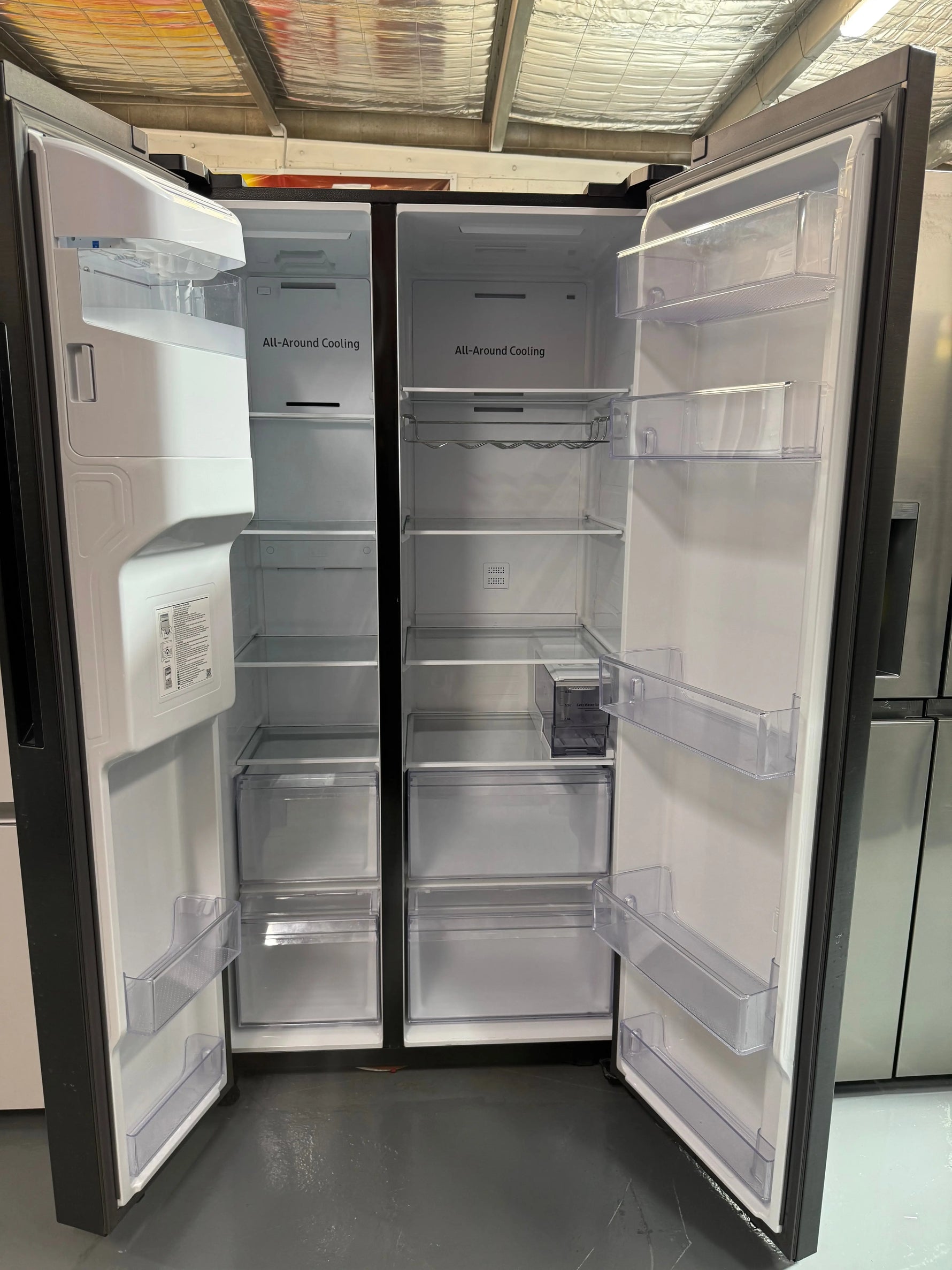 Samsung SRS673DMB 635L Side by Side Fridge (Matte Black) | SYDNEY