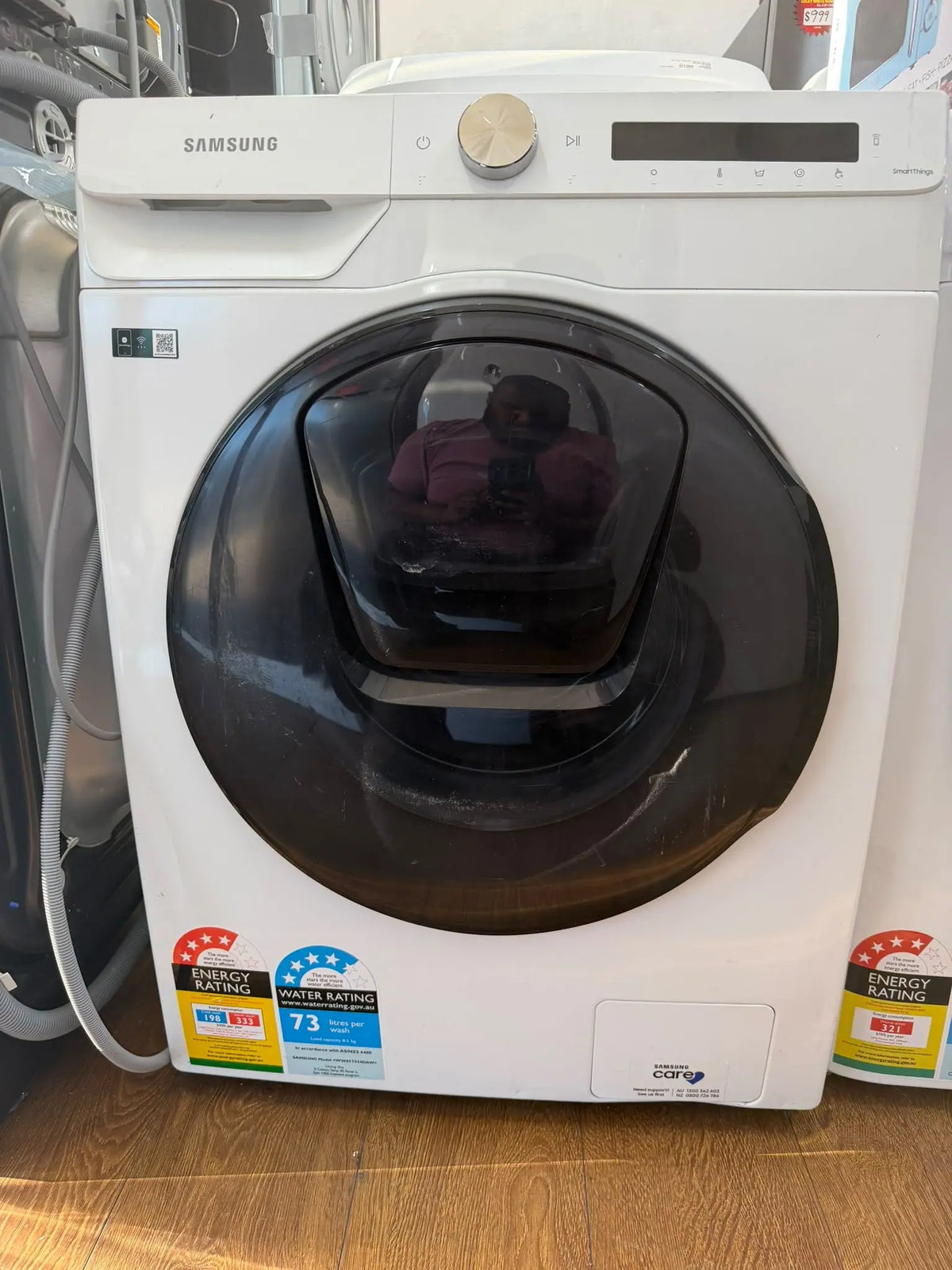 Samsung WW85T554DAW 8.5kg Smart Front Load Washing Machine with AI Control – Refurbished | RESERVOIR