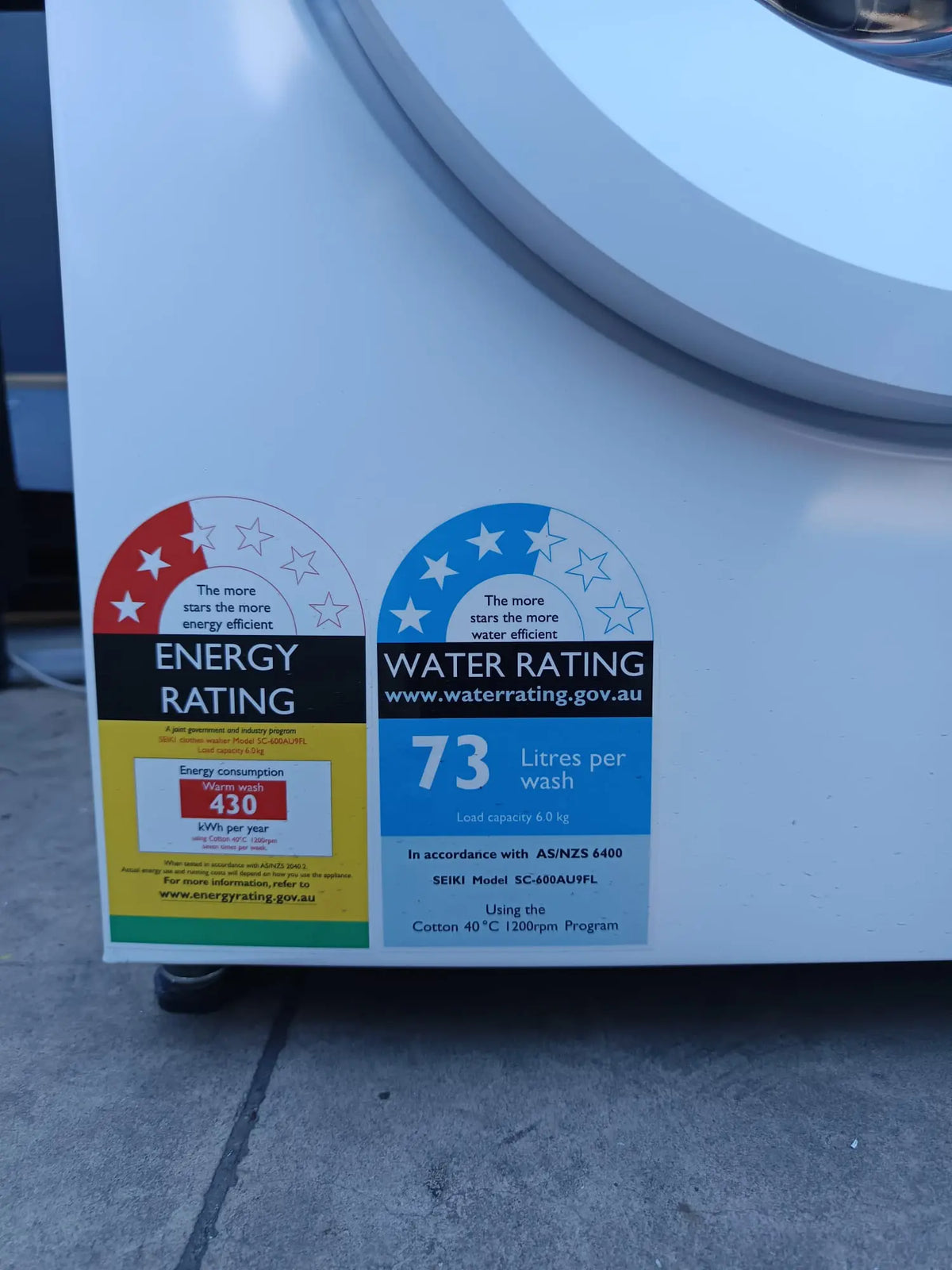 Seiki 6kg Front Load Washing Machine SC-600AU9FL – Refurbished | MELBOURNE