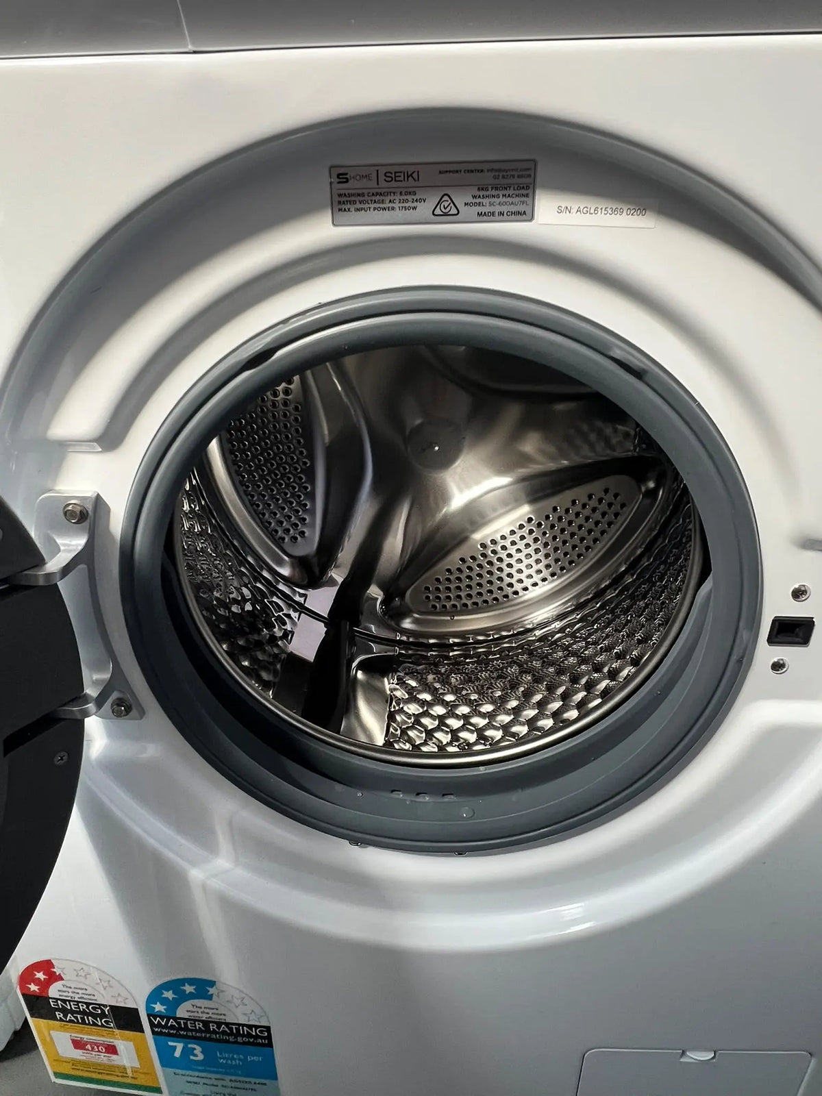 Seiki SC-600AU7FL 6kg Front Load Washing Machine – Refurbished | ADELAIDE