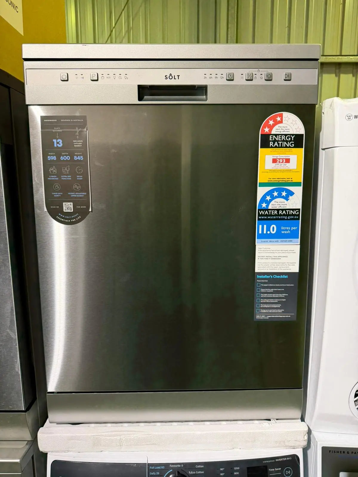 Solt Dishwasher GGSDW60|3X 13 Place Settings – Factory Seconds | BRISBANE