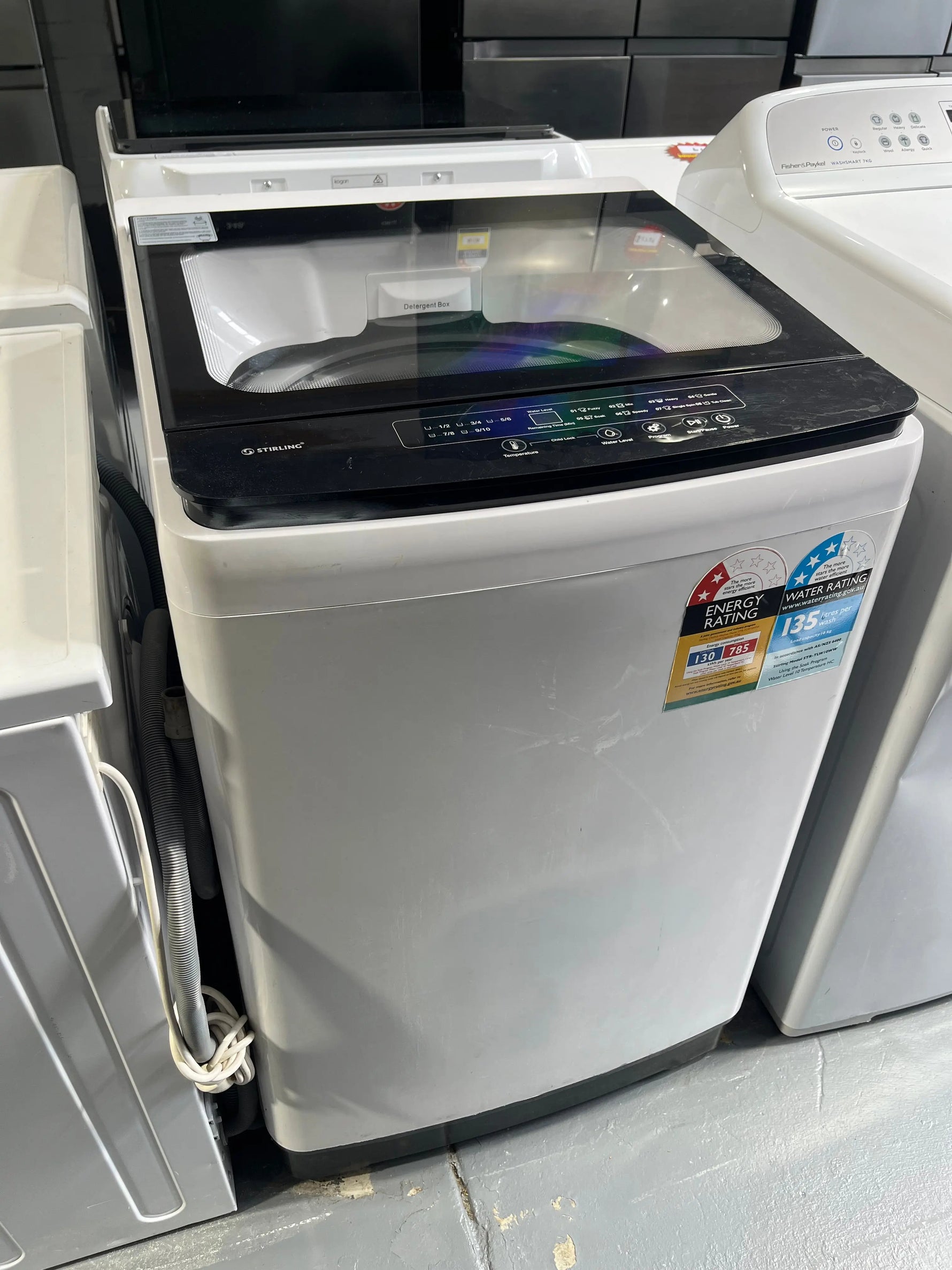 Stirling 10kg Top Load Washing Machine – Model STR-TLW10WW – Large Capacity | ALEXANDRIA