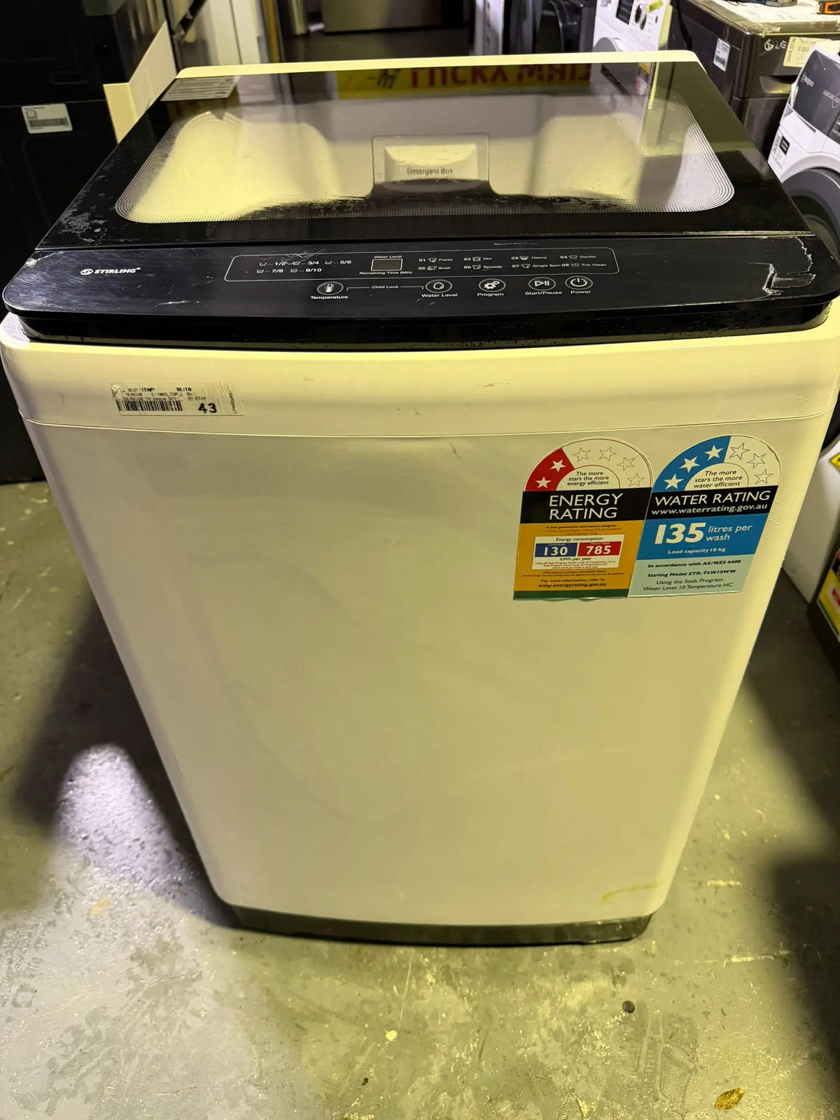 Stirling 10kg Top Load Washing Machine – Refurbished | BRISBANE