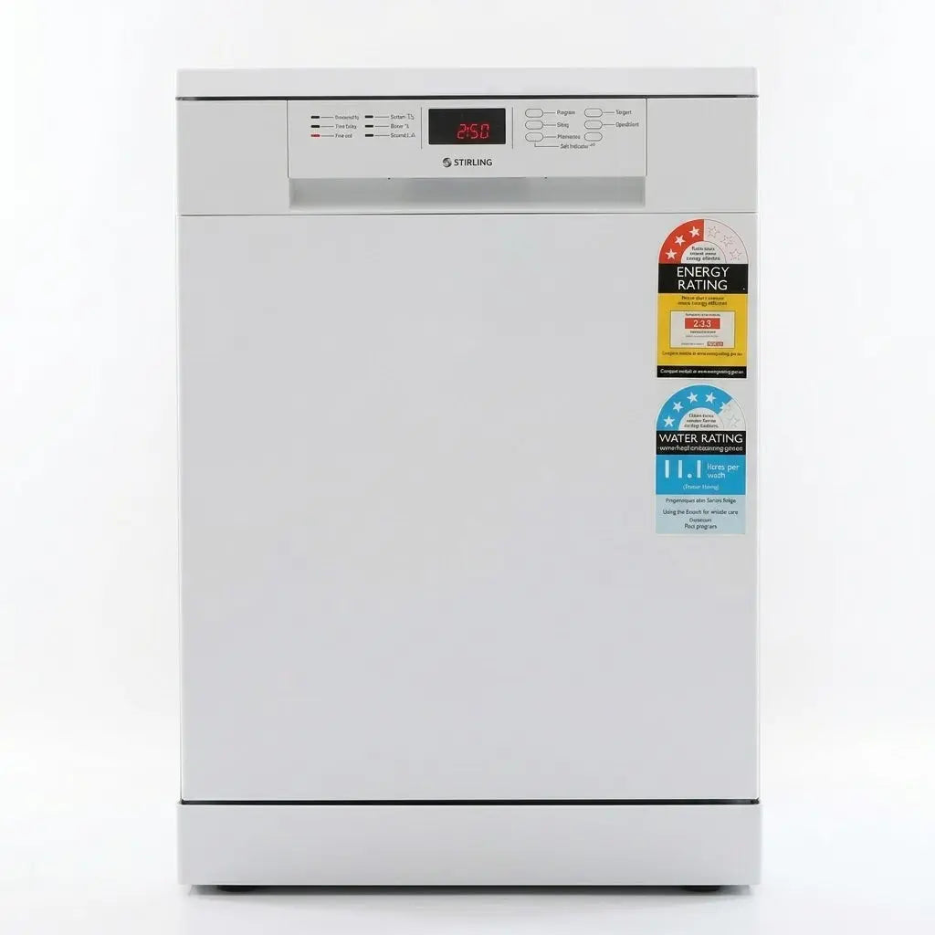 Stirling 12 Place Stainless Steel Freestanding Dishwasher – Factory Second | BRISBANE