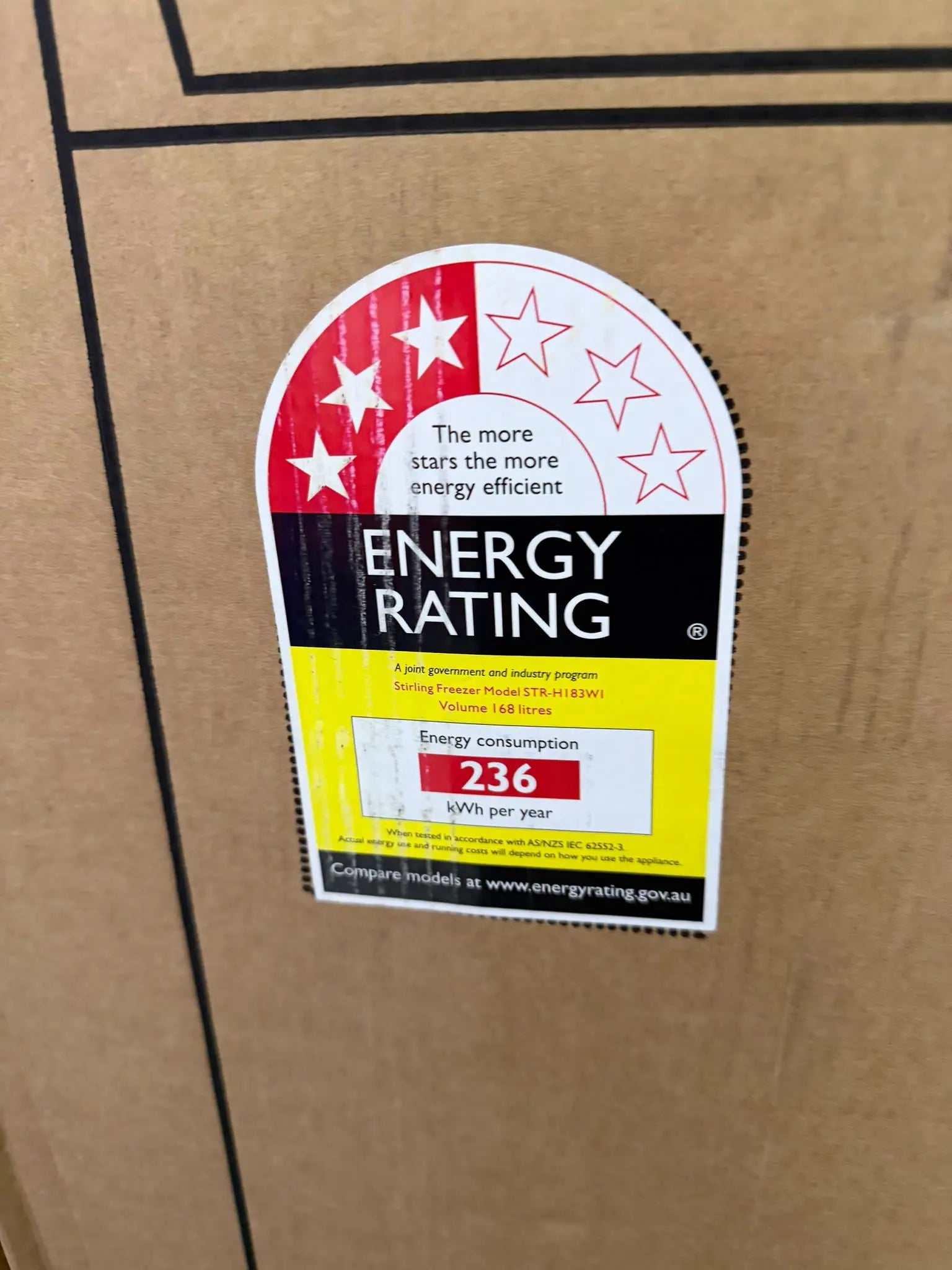 Stirling 242L Upright Refrigerator – In Box | BRISBANE