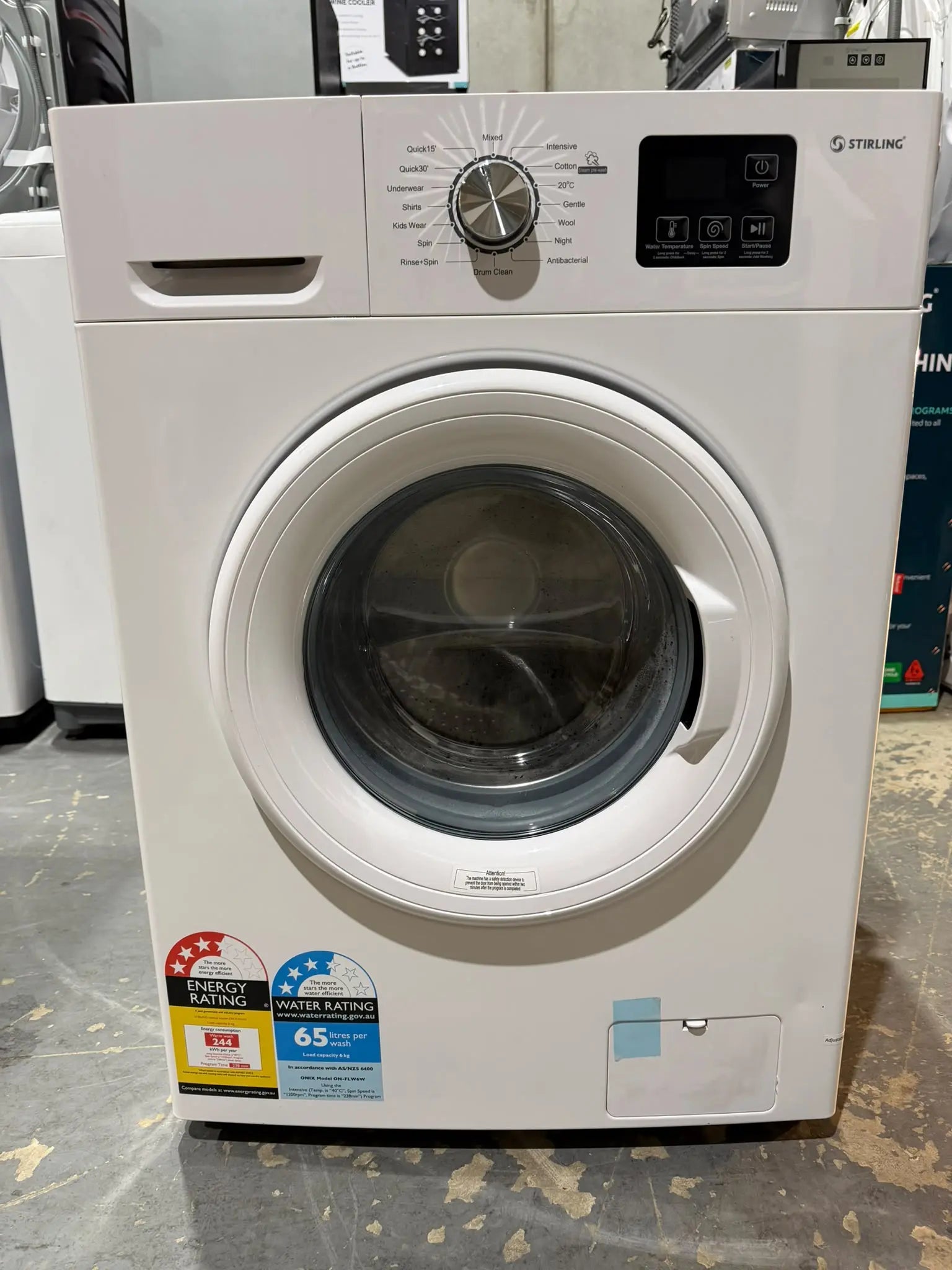 Stirling 6kg Front Load Washing Machine – STR-FLW6W | MELBOURNE