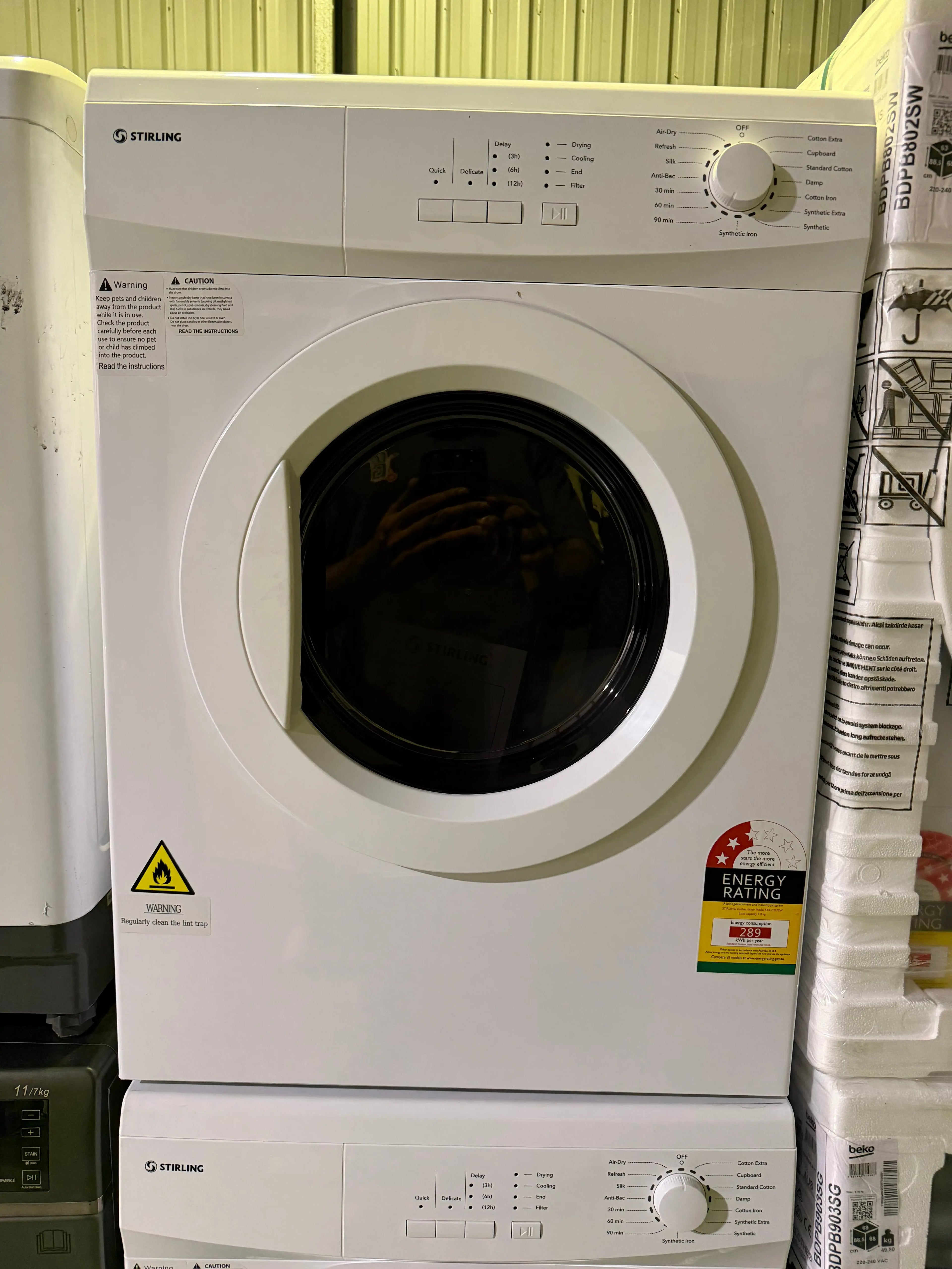 Stirling 7kg Clothes Dryer – Factory Seconds (STR-CD70W) | BRISBANE