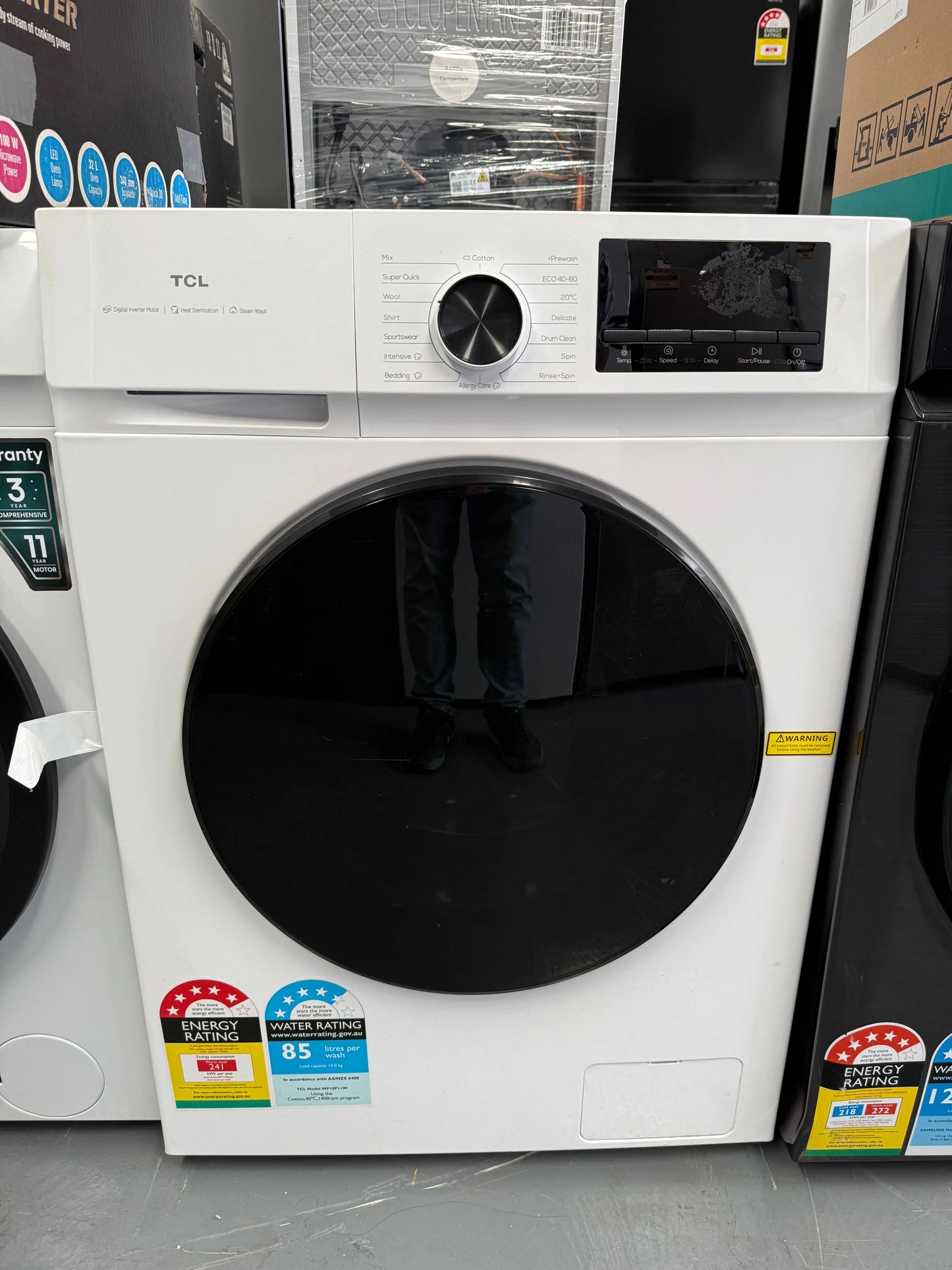 TCL 10kg Front Load Washer – Refurbished | WF10P11W | MELBOURNE