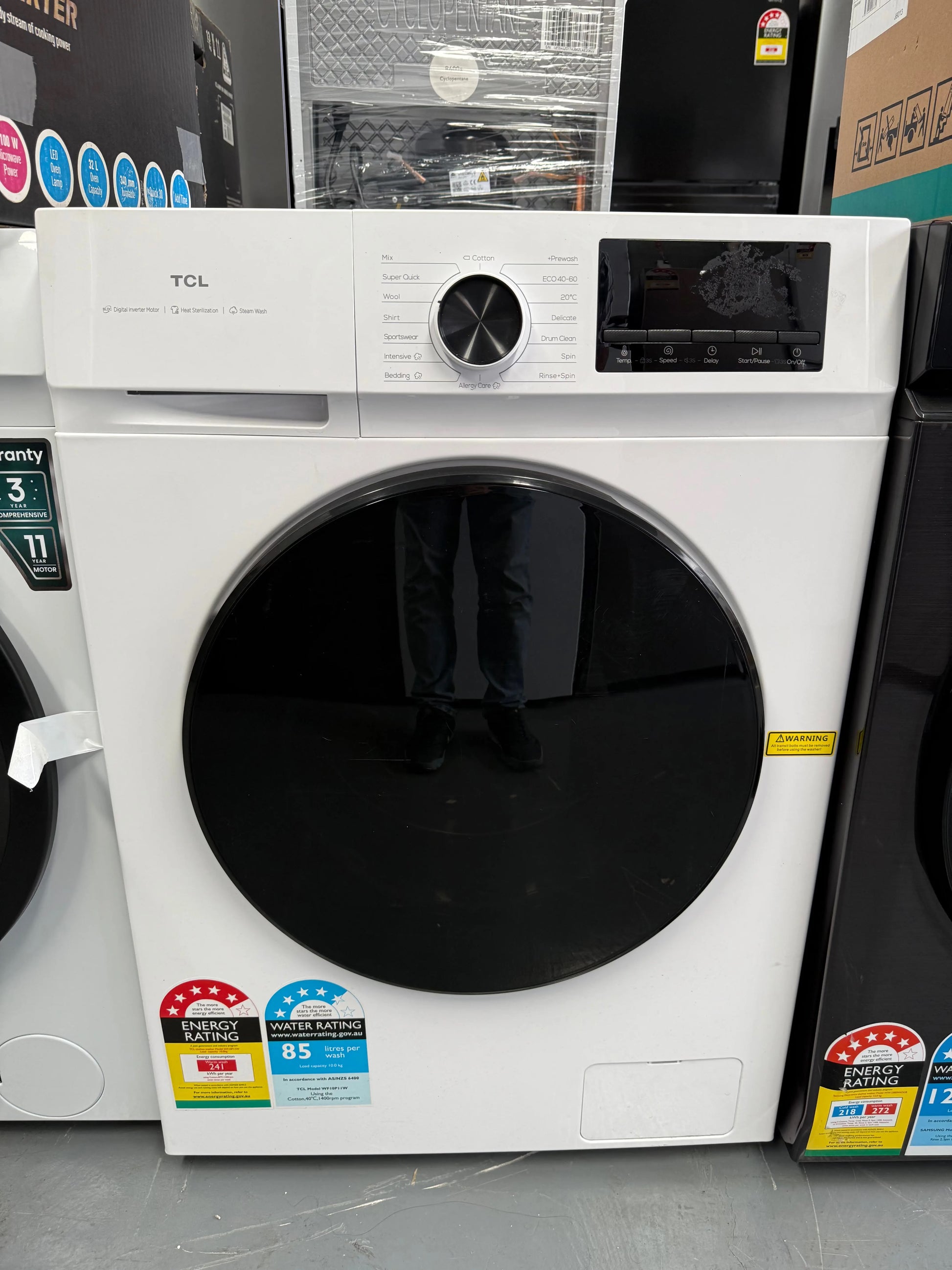 TCL 10kg Front Load Washer – Refurbished | WF10P11W | MELBOURNE