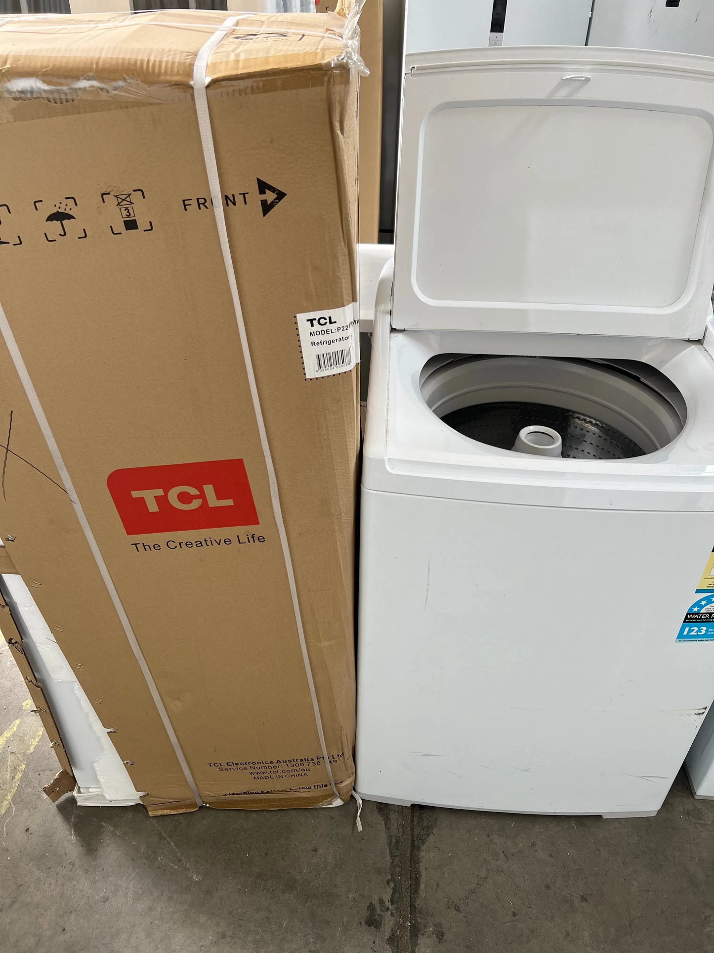 TCL 198 litres fridge freezer and fisher and paykel 10kg washing machine | ADELAIDE