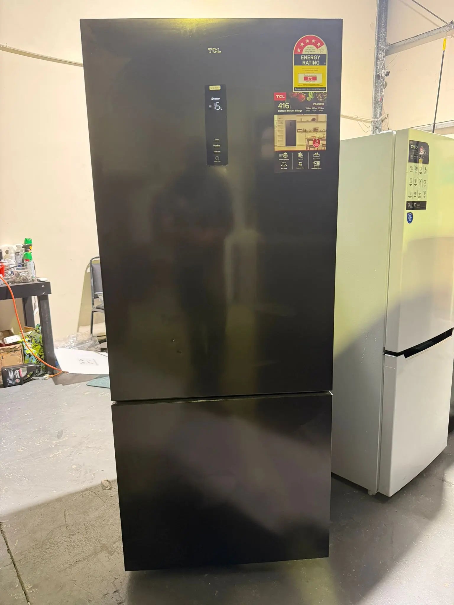 TCL 416L Bottom Mount Fridge Freezer – Refurbished | BRISBANE