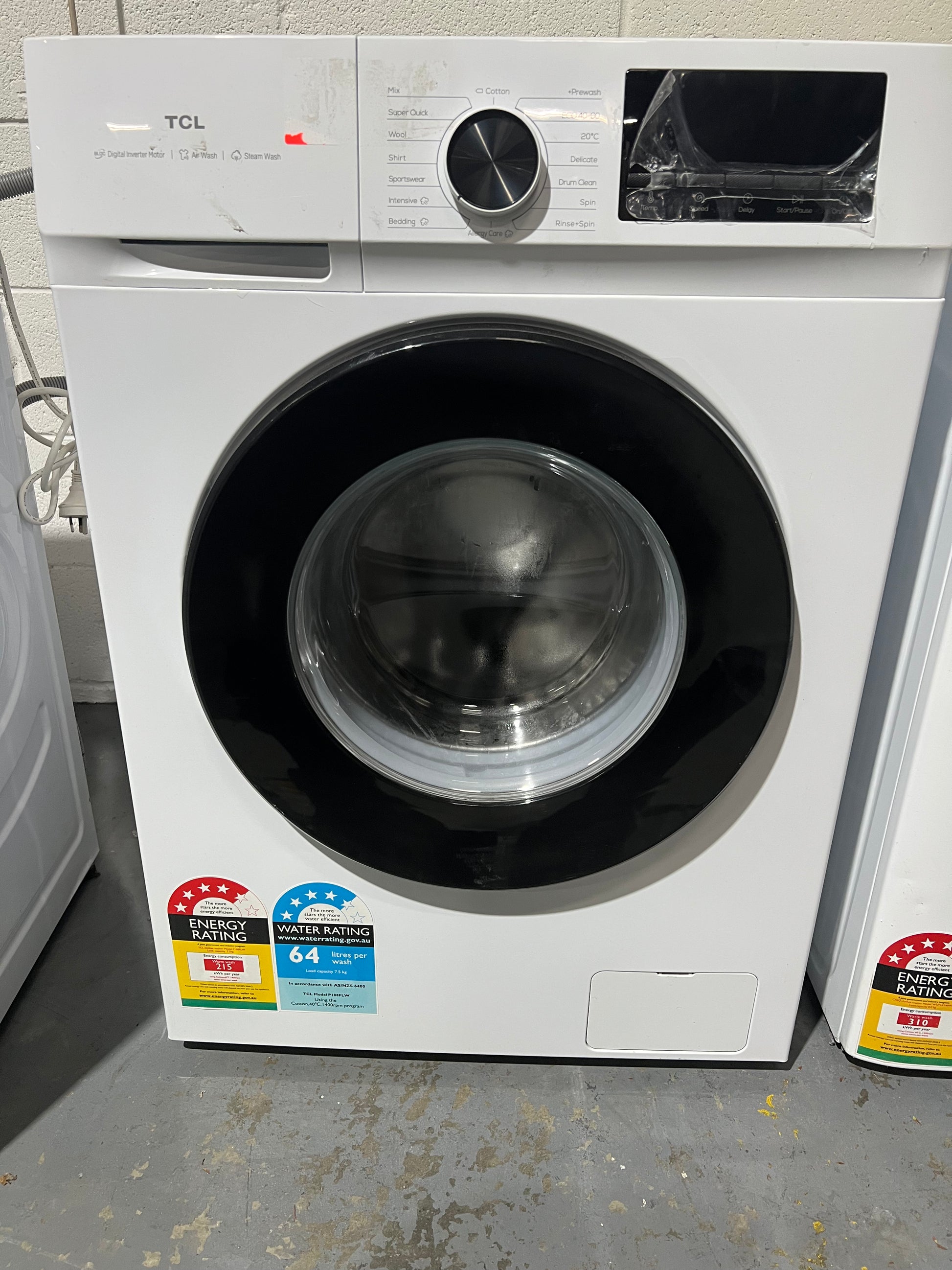 TCL 7.5 Kgs Washing Machine (P108FLW ) | ADELAIDE