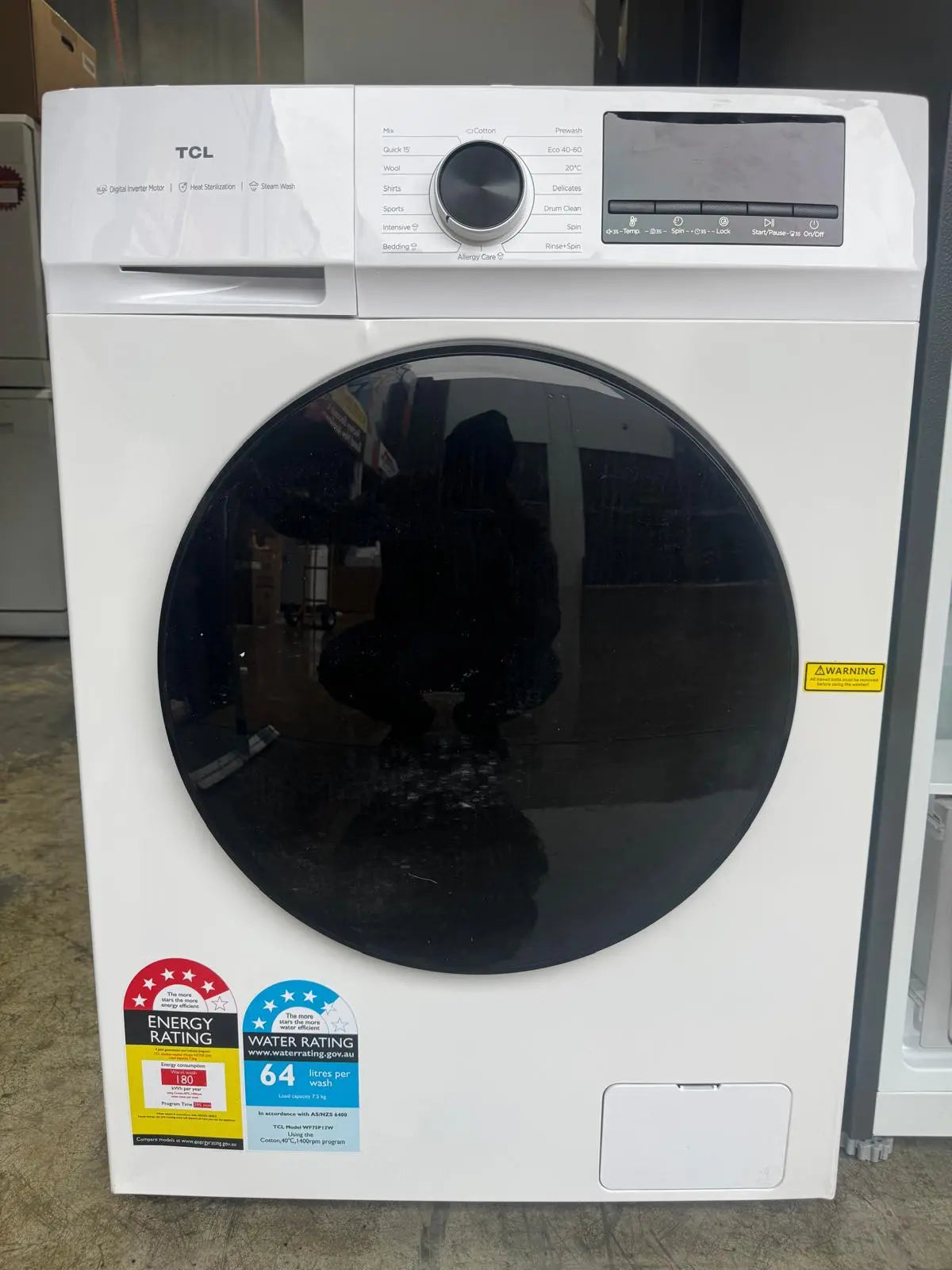 TCL 7.5kg Front Load Washing Machine – Factory Second | RESERVOIR