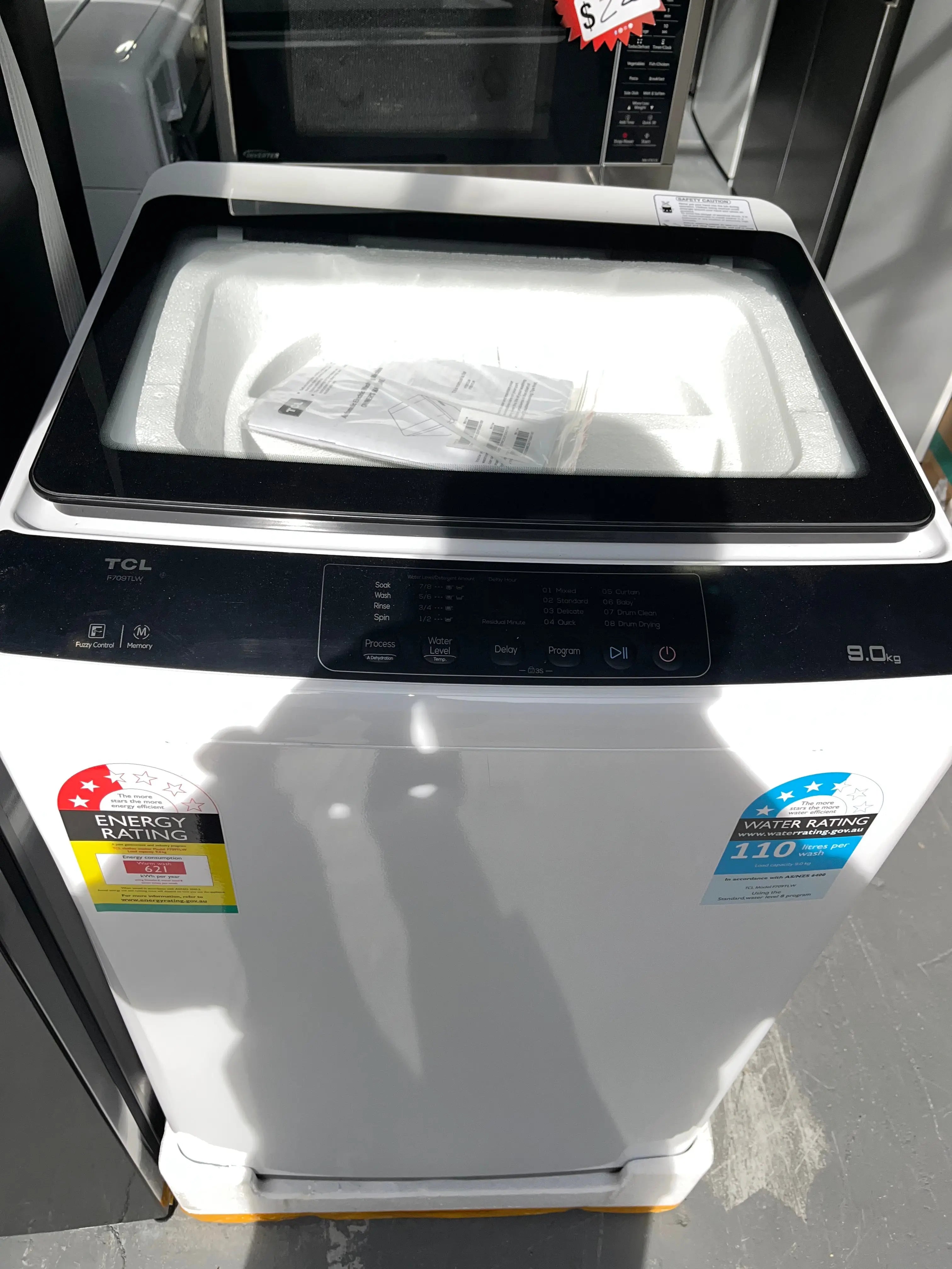 TCL 9 kgs top loader Factory second washing machine | ALEXANDRIA