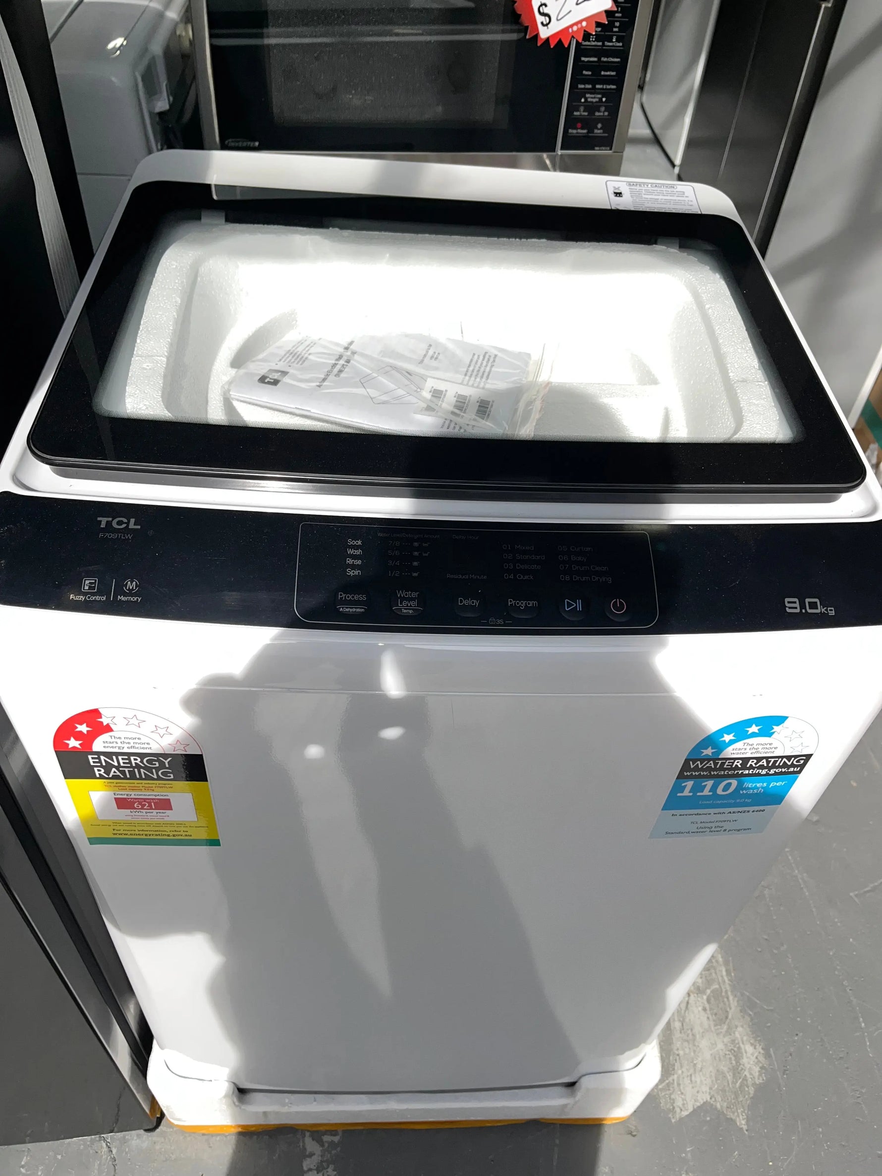 TCL 9 kgs top loader Factory second washing machine | ALEXANDRIA