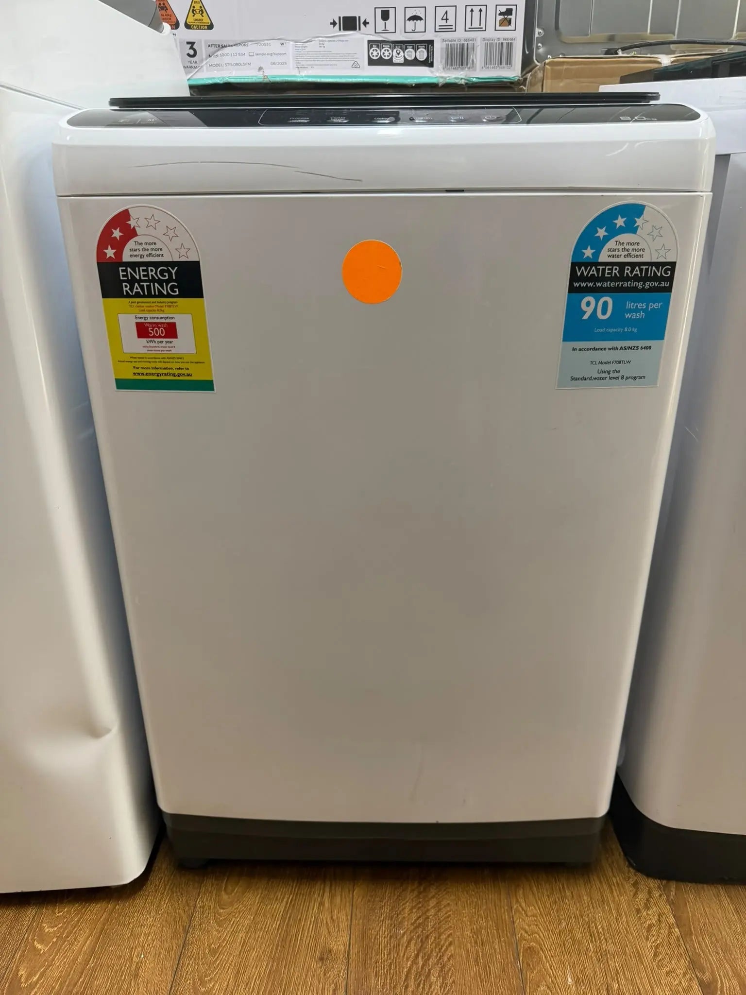 TCL F708TLW 8kg Top Load Washing Machine – Factory Second | RESERVOIR