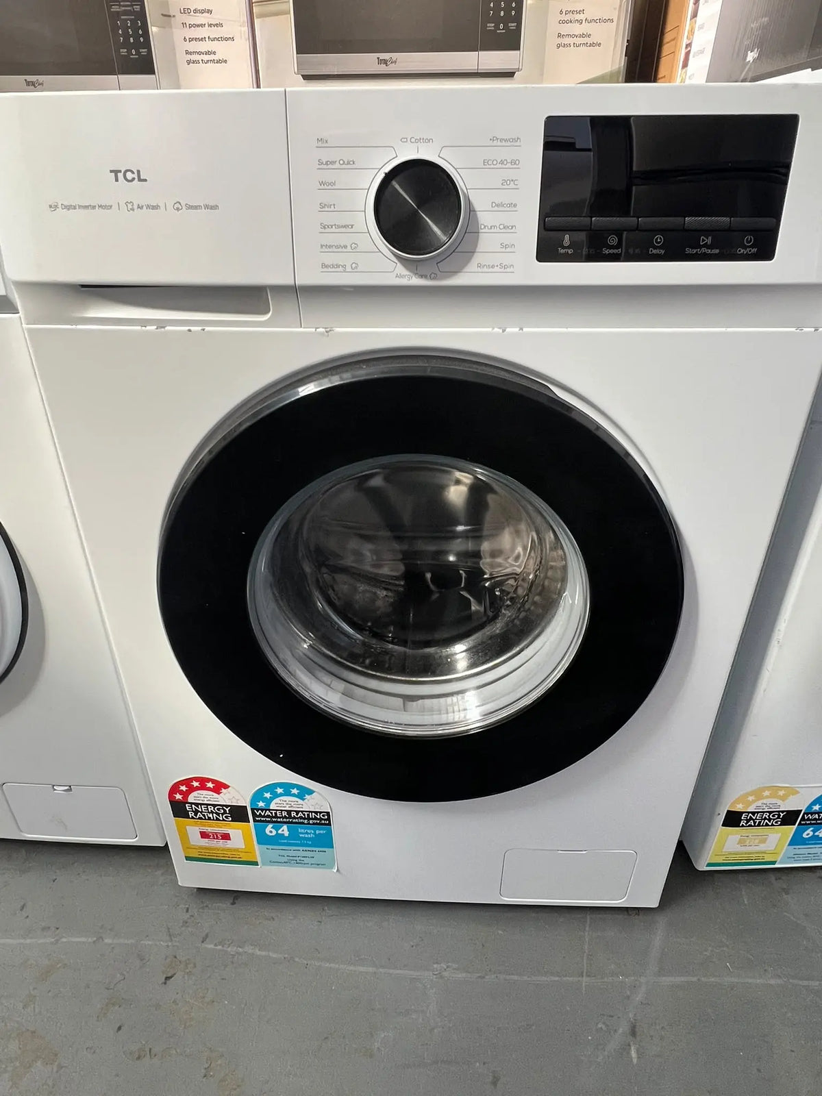 TCL P108FLW 7.5kg Front Load Washing Machine with Steam – Refurbished | ADELAIDE