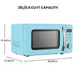 Total Chef 25L Retro Microwave Oven – Mint Blue finish – Brand New | SYDNEY