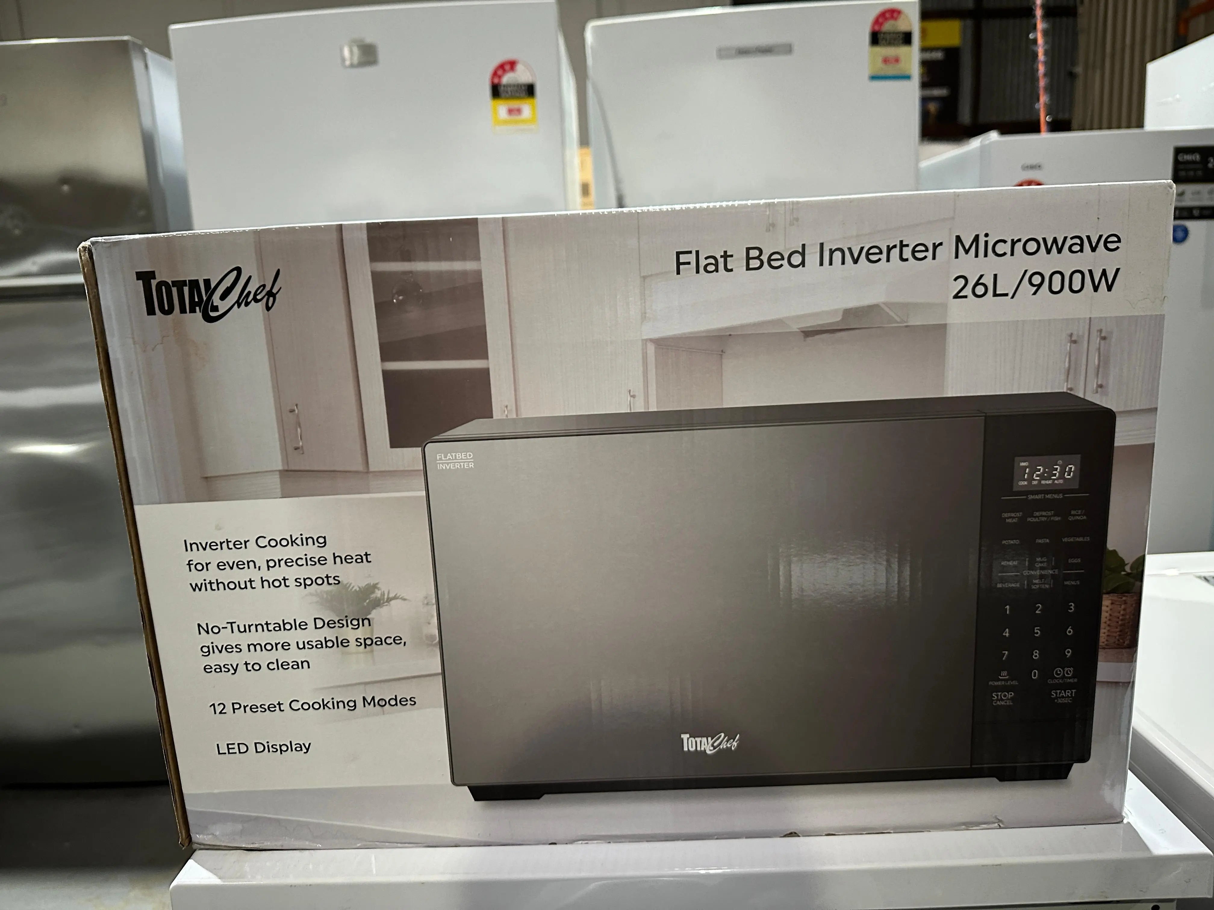 Total Chef 26L Flatbed Inverter Microwave - Brand New | ADELAIDE