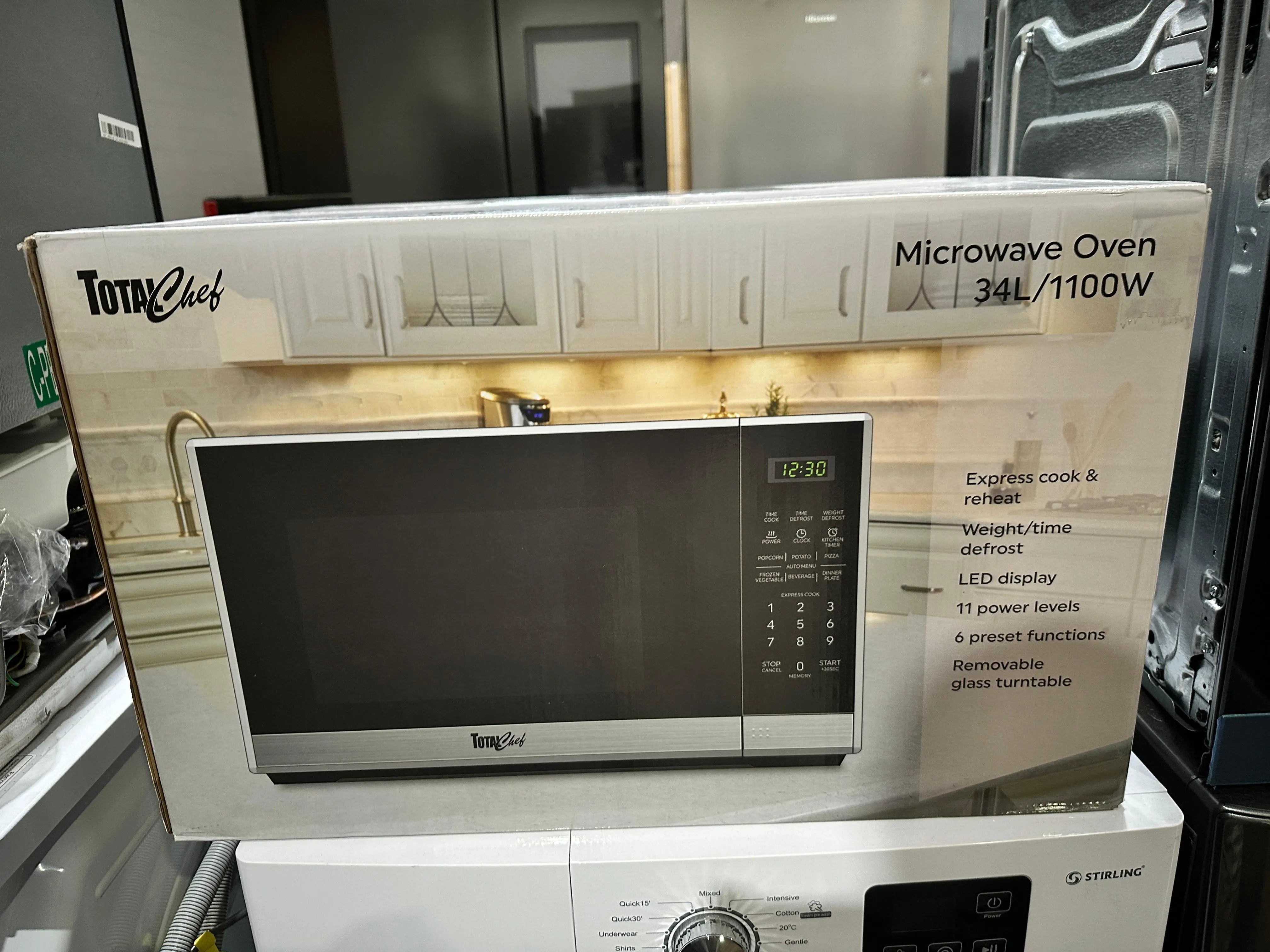 Total Chef 34L Countertop Microwave Oven - Brand New | ADELAIDE