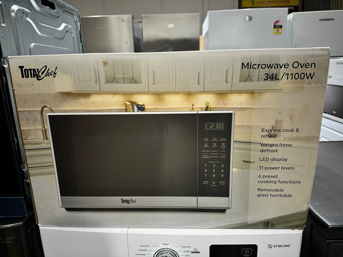 Total Chef 34L Countertop Microwave Oven - Brand New | ADELAIDE