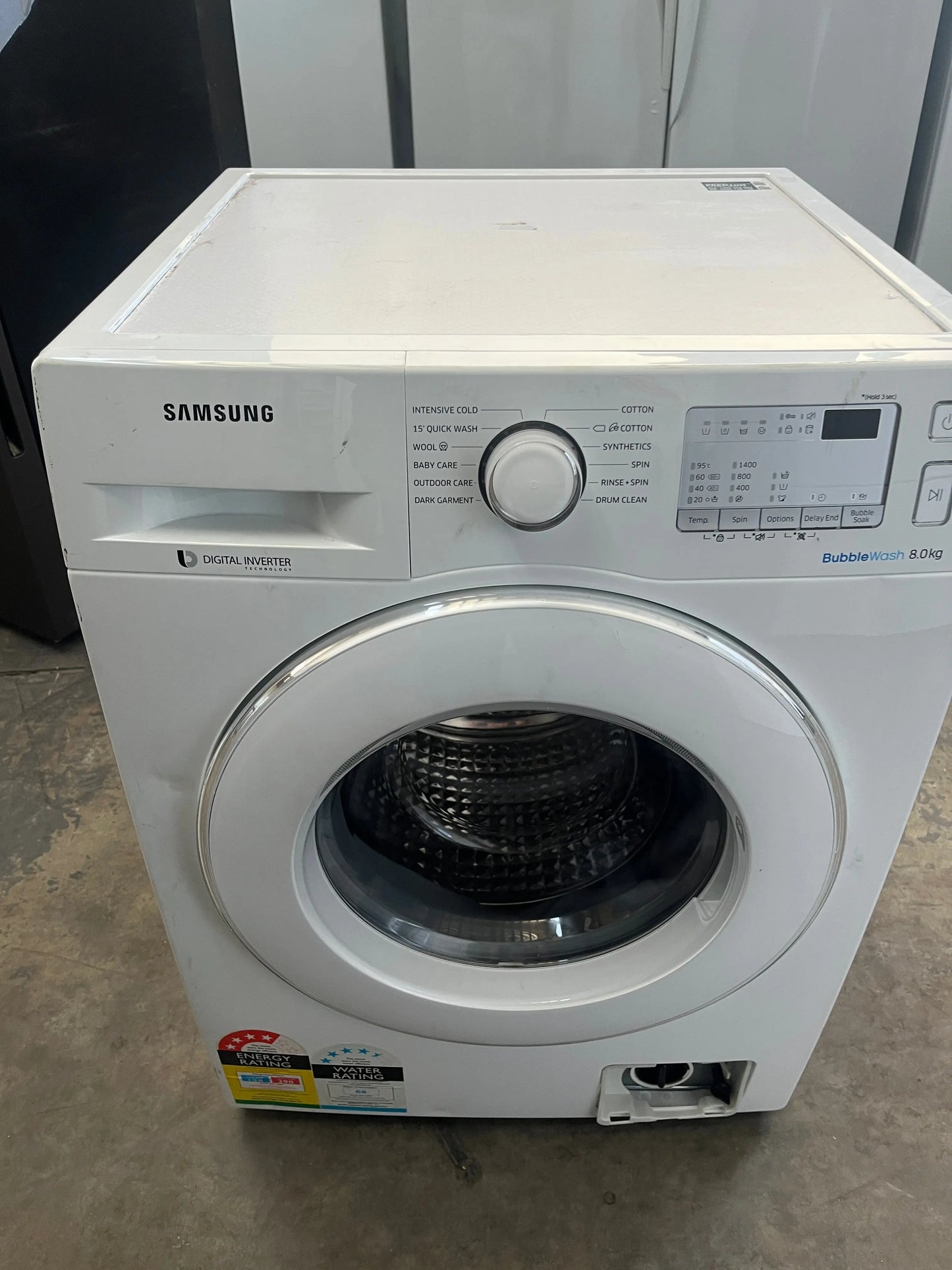 Refurbished Samsung washer Model WW80-413/W Load capacity 8 kg | ADELAIDE