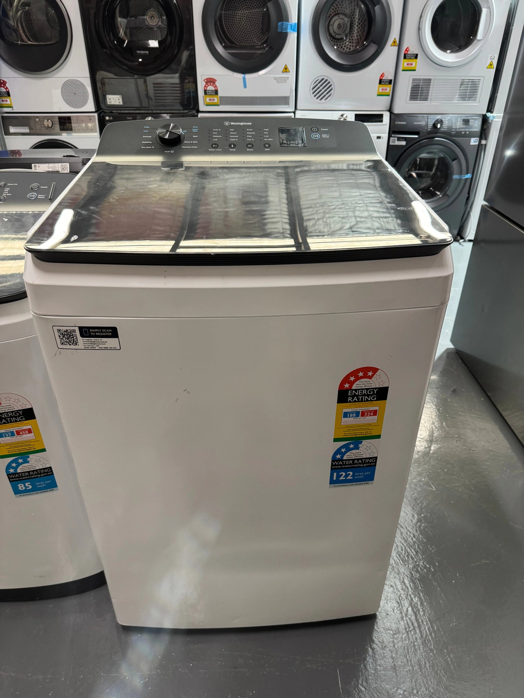 Westinghouse 10kg EasyCare 700 Top Load Washing Machine WWT1084C7WA | SYDNEY